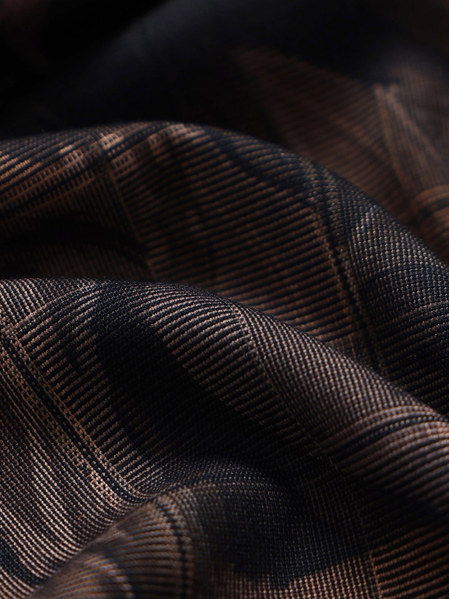 Premium Cotton-blend Digital Print Shirt Light Brown