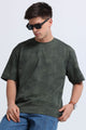Boxy Fit Oversized Streetwear T-Shirt Green