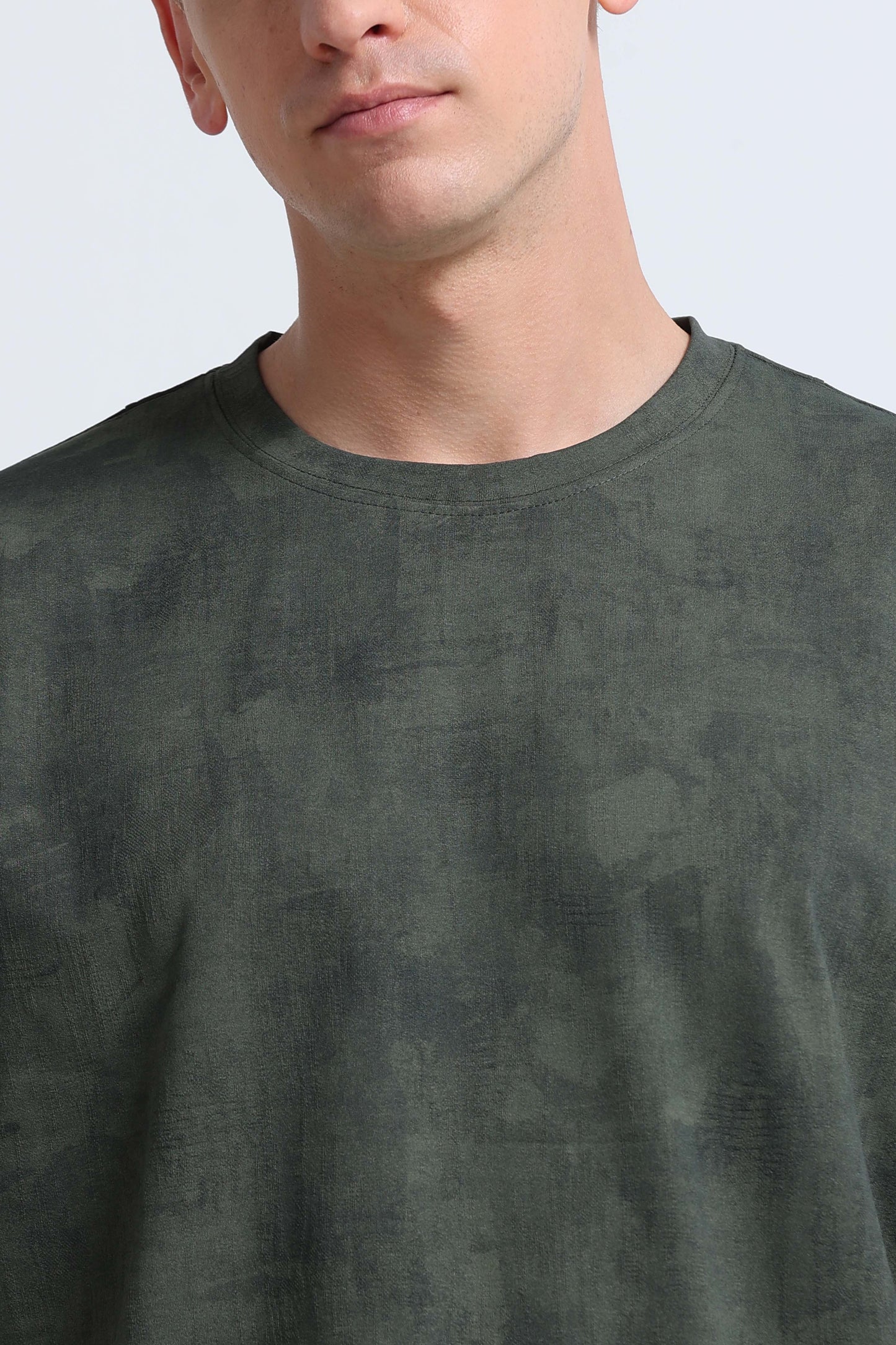 Boxy Fit Oversized Streetwear T-Shirt Green