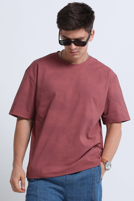 Relaxed Fit Oversized T-Shirt Dusty Pink