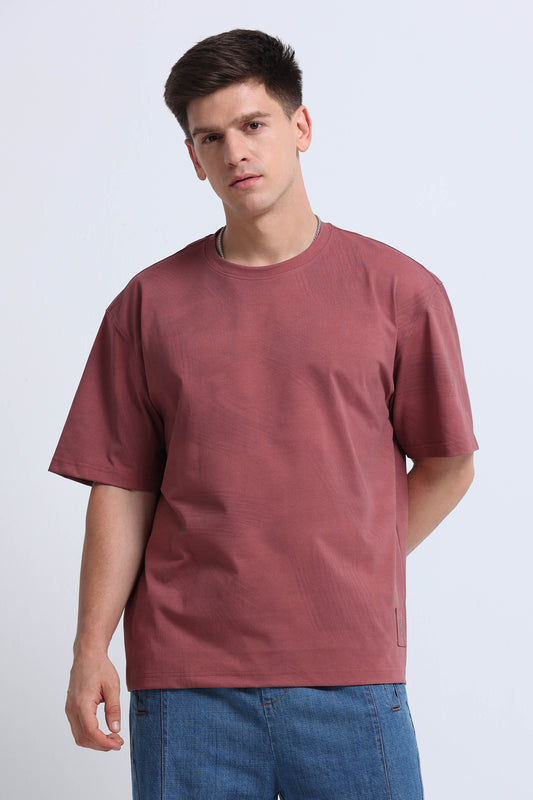Relaxed Fit Oversized T-Shirt Dusty Pink