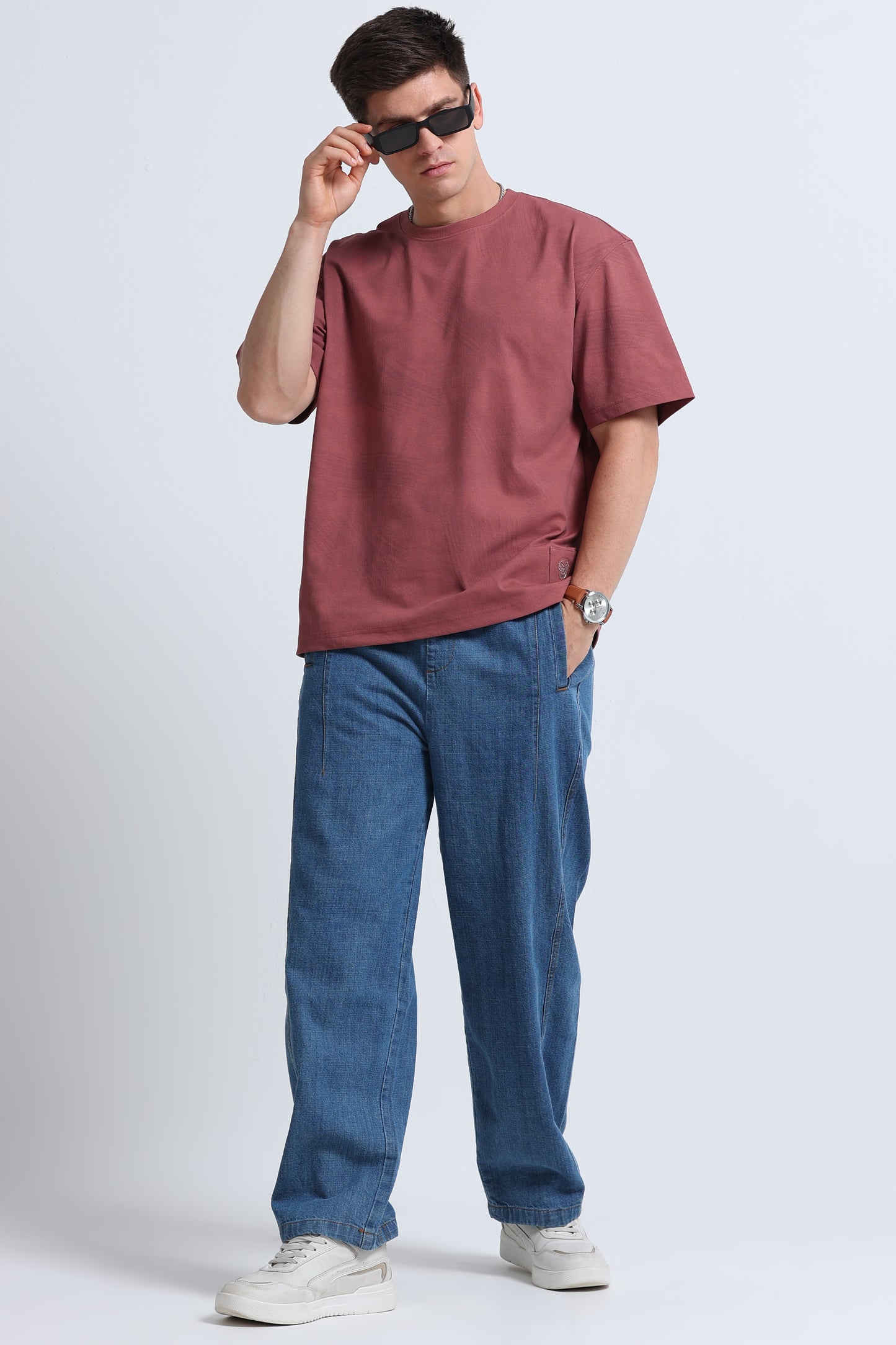 Relaxed Fit Oversized T-Shirt Dusty Pink