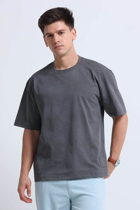 Relaxed Fit Oversized T-Shirt Dk Grey