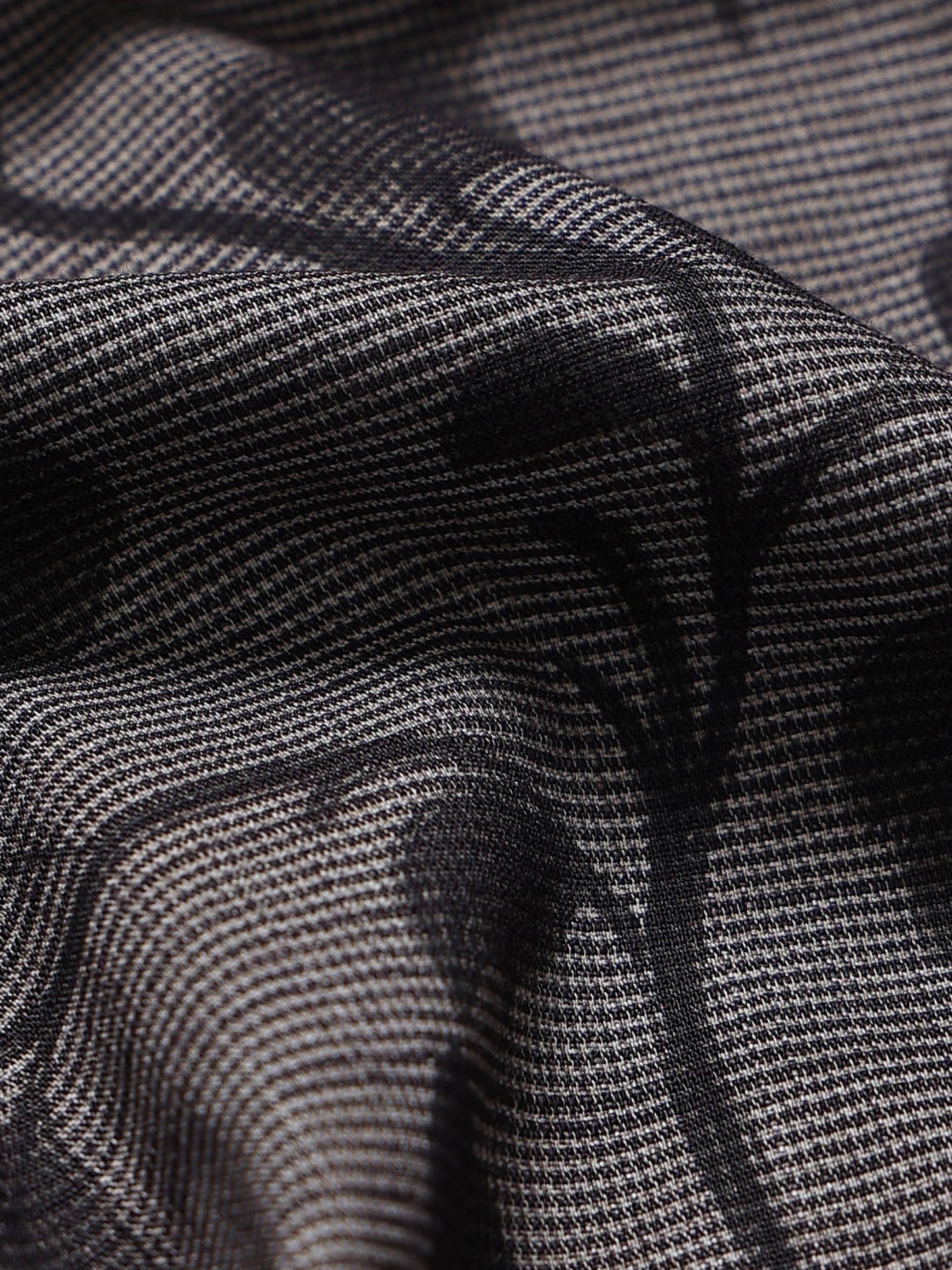 Contemporary Printed Cotton Blend Shirt Dark Beige Black