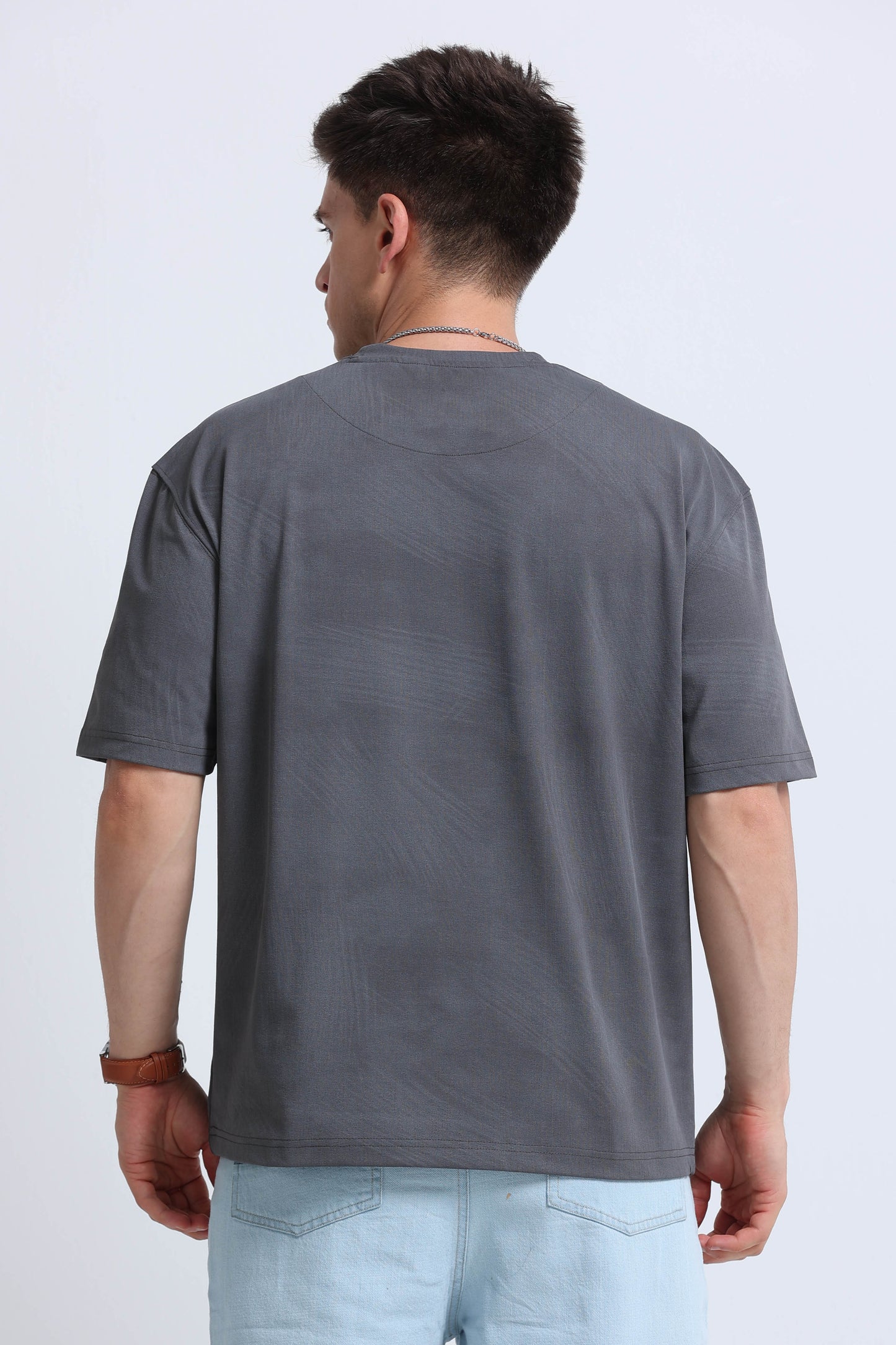 Relaxed Fit Oversized T-Shirt Dk Grey
