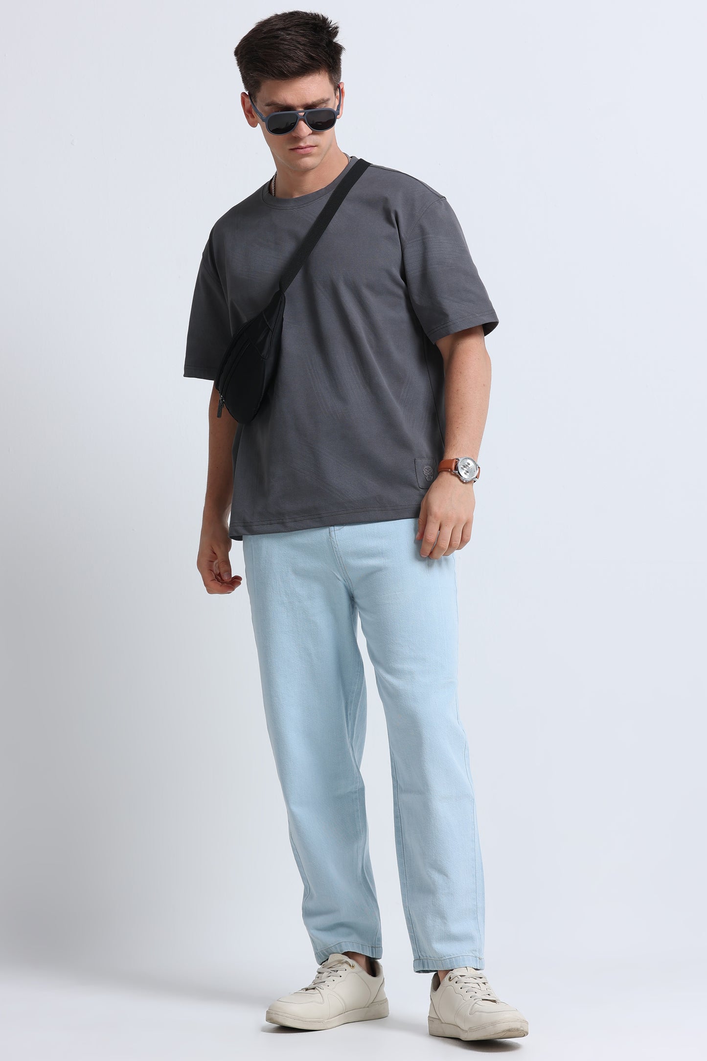 Relaxed Fit Oversized T-Shirt Dk Grey