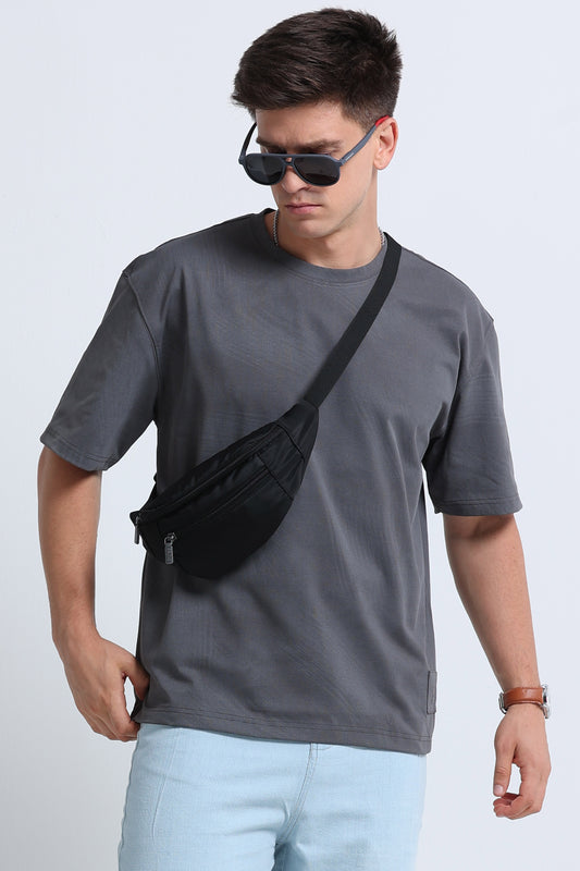 Relaxed Fit Oversized T-Shirt Dk Grey