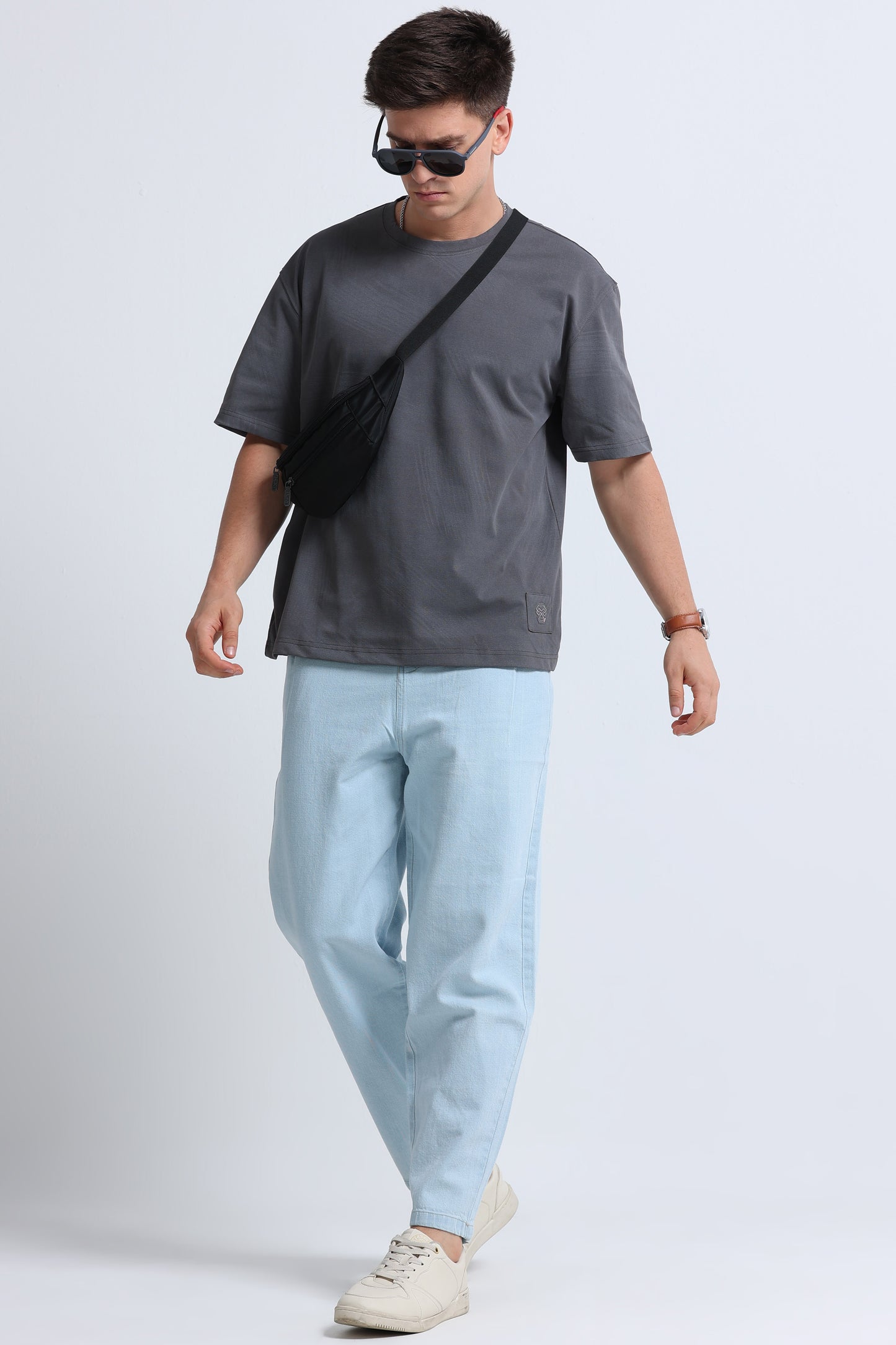 Relaxed Fit Oversized T-Shirt Dk Grey