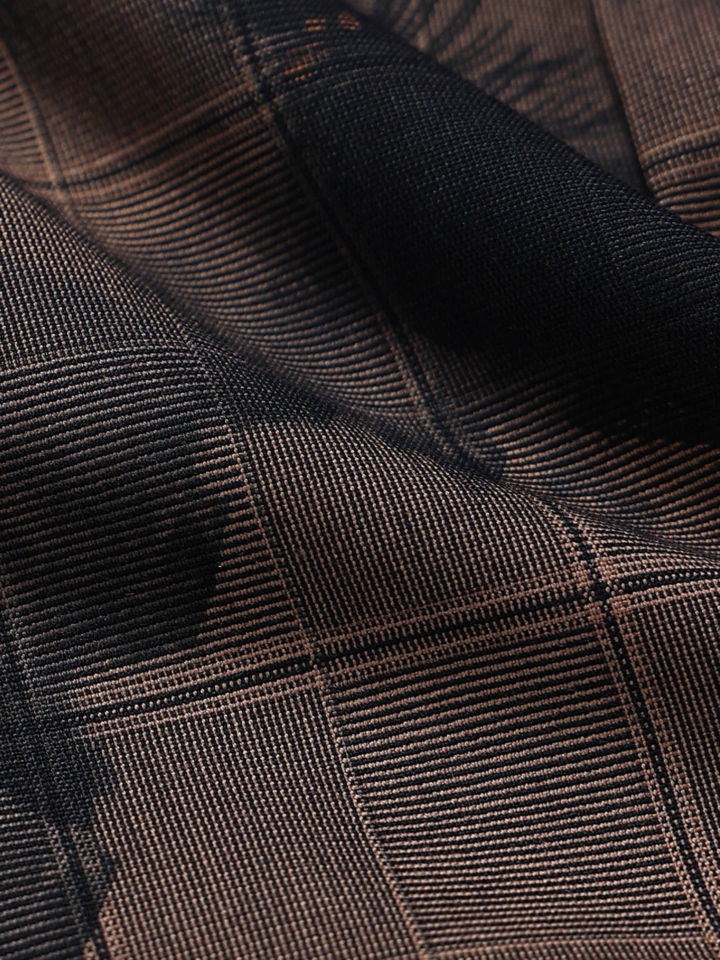 Premium Cotton-blend Digital Print Shirt Coffee Brown