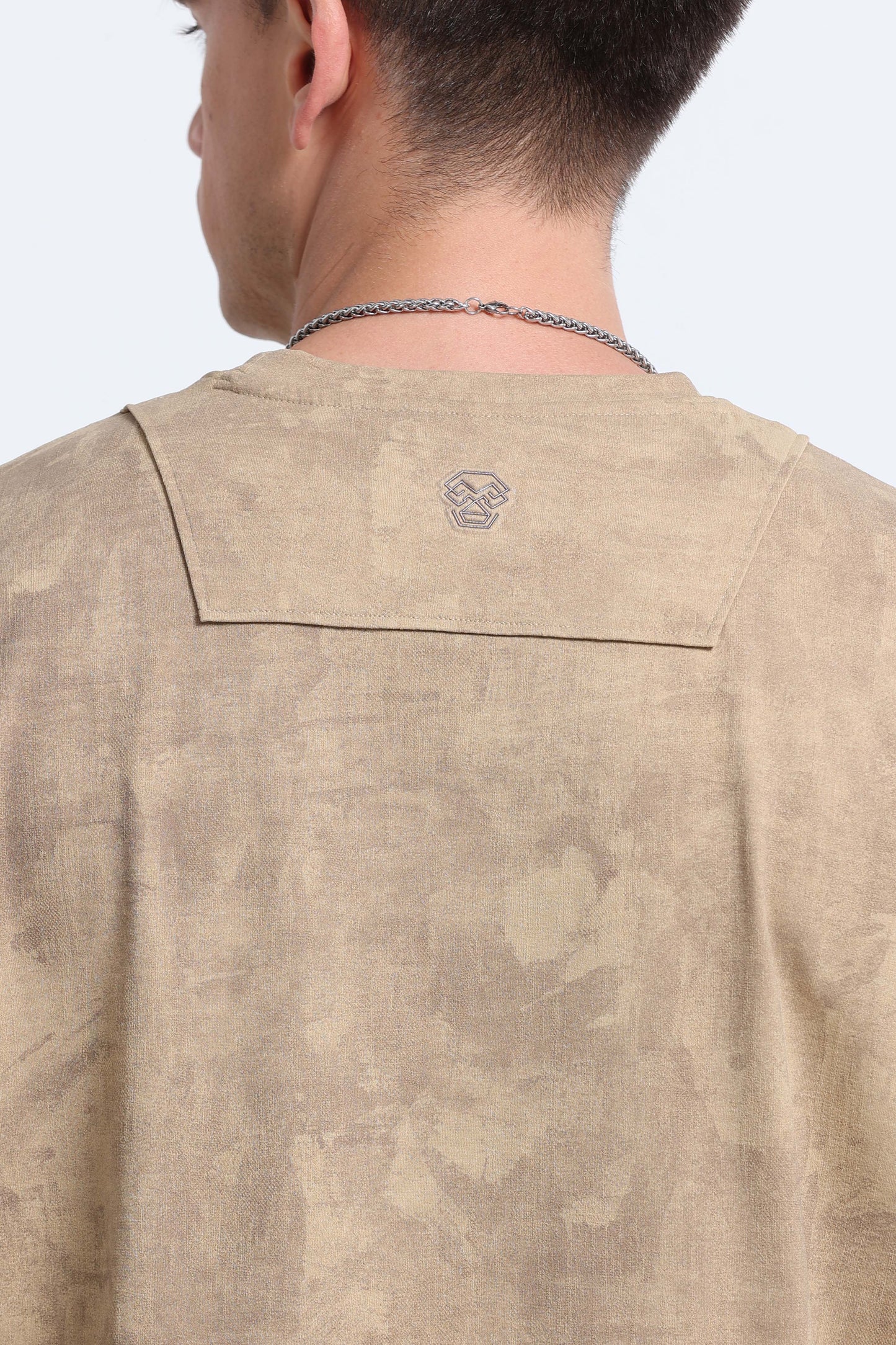 Boxy Fit Oversized Streetwear T-Shirt Beige