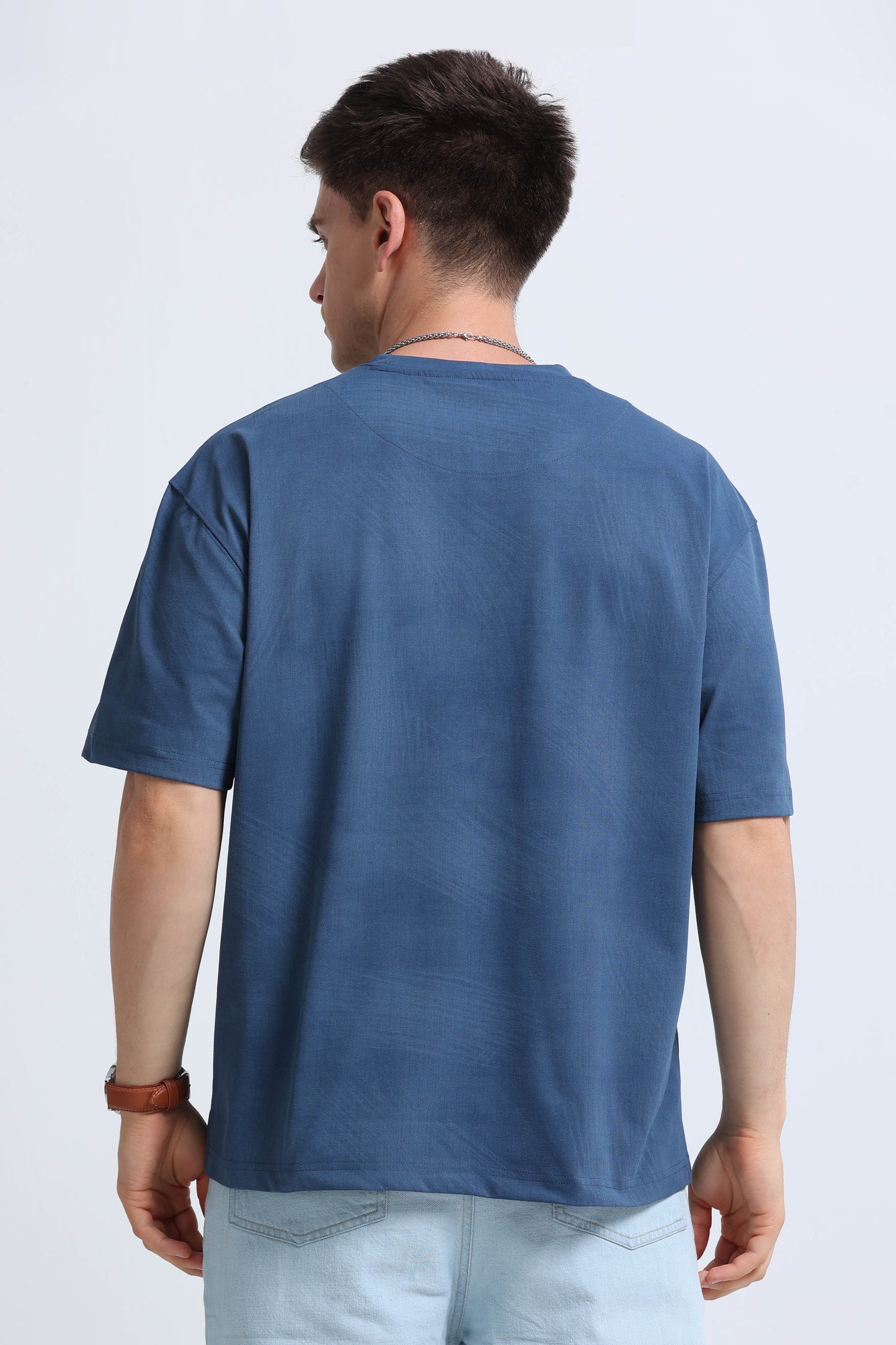 Relaxed Fit Oversized T-Shirt Navy Blue