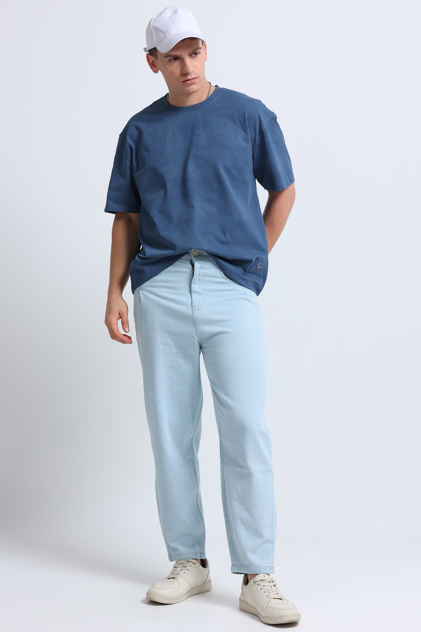 Relaxed Fit Oversized T-Shirt Navy Blue