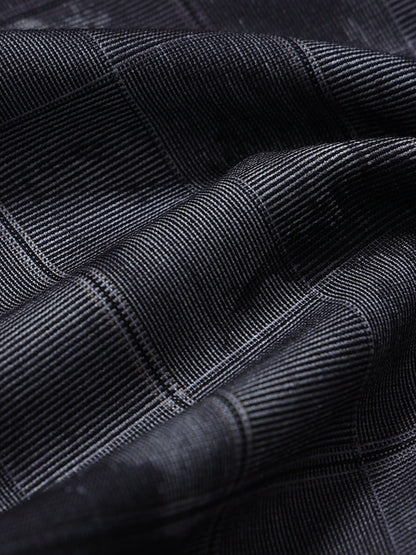 Premium Cotton-blend Digital Print Shirt Dark Grey