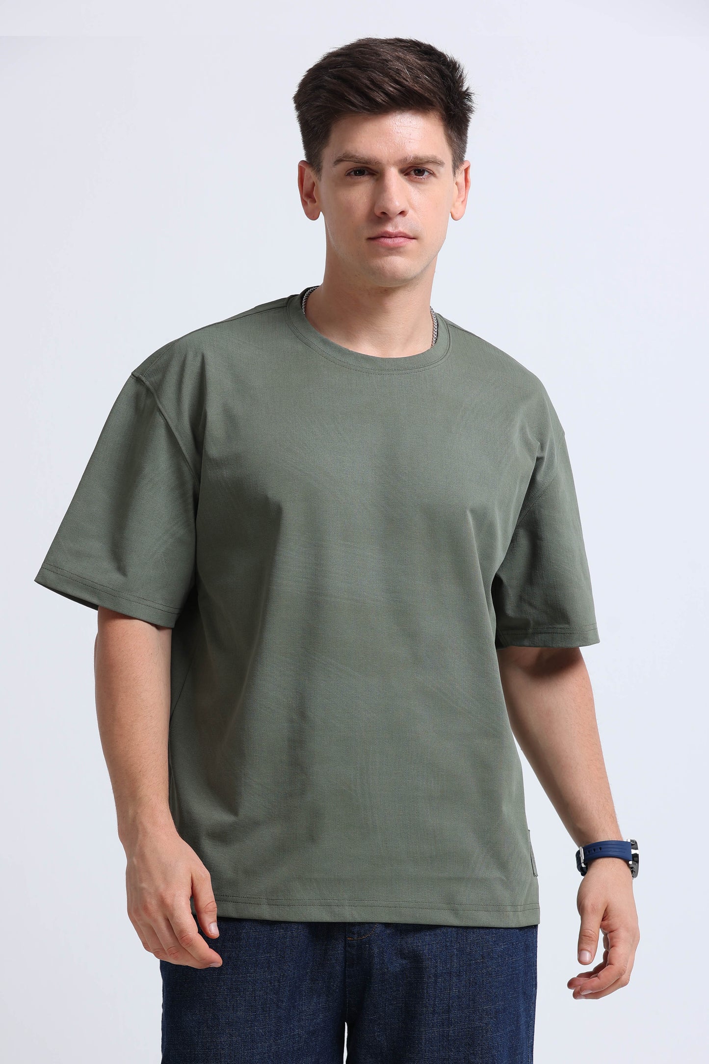Relaxed Fit Oversized T-Shirt Green
