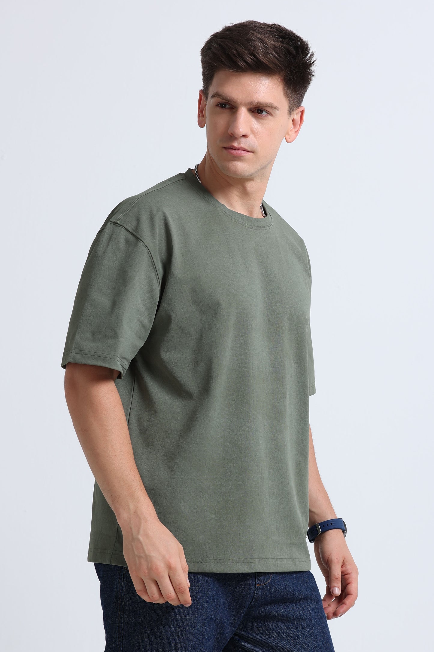 Relaxed Fit Oversized T-Shirt Green