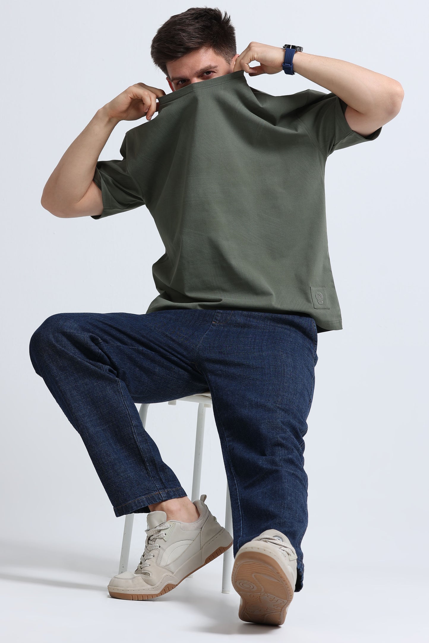 Relaxed Fit Oversized T-Shirt Green