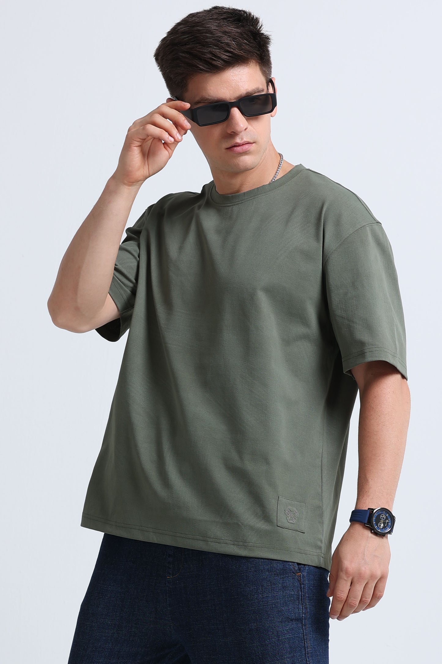 Relaxed Fit Oversized T-Shirt Green