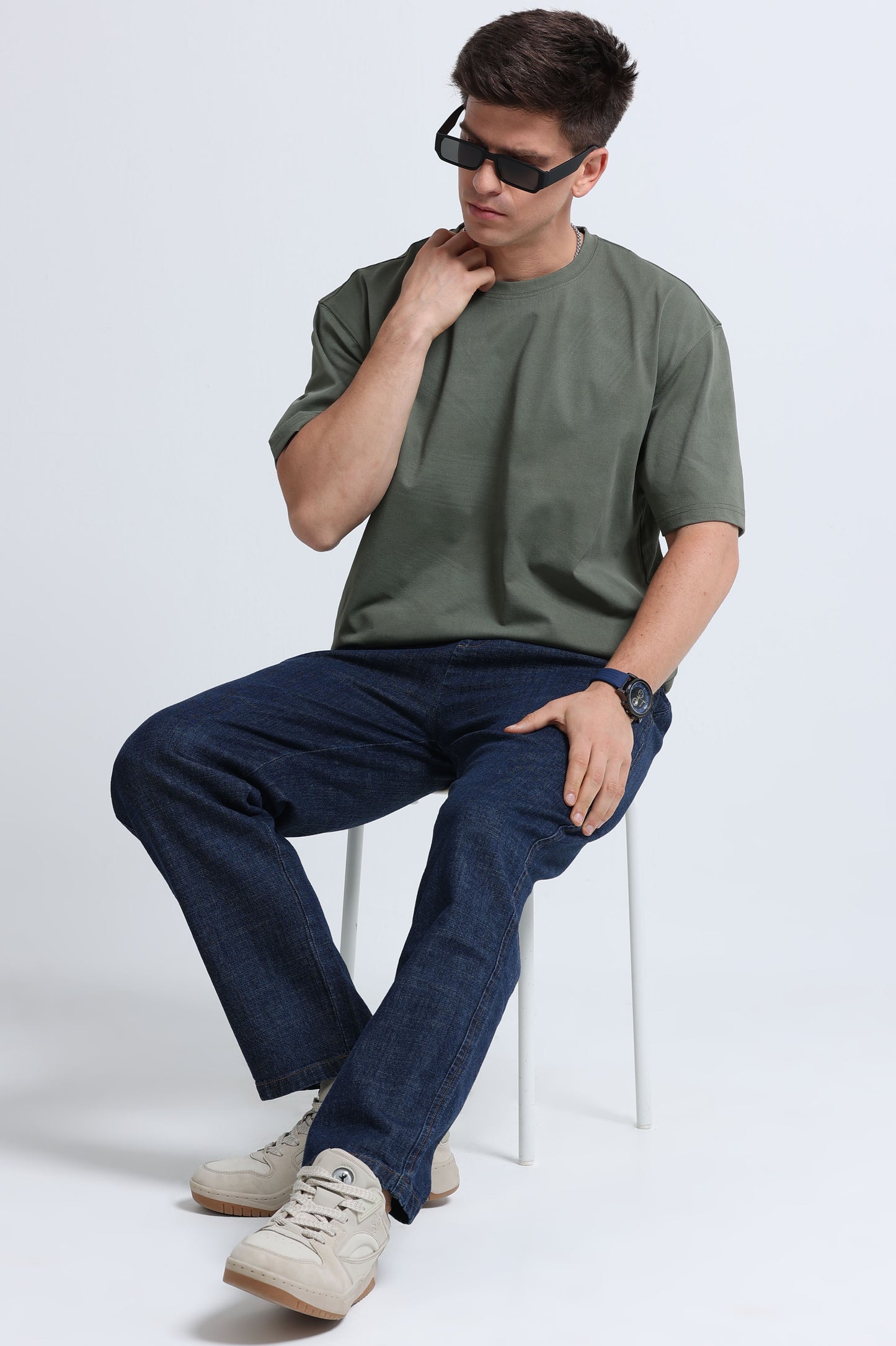 Relaxed Fit Oversized T-Shirt Green
