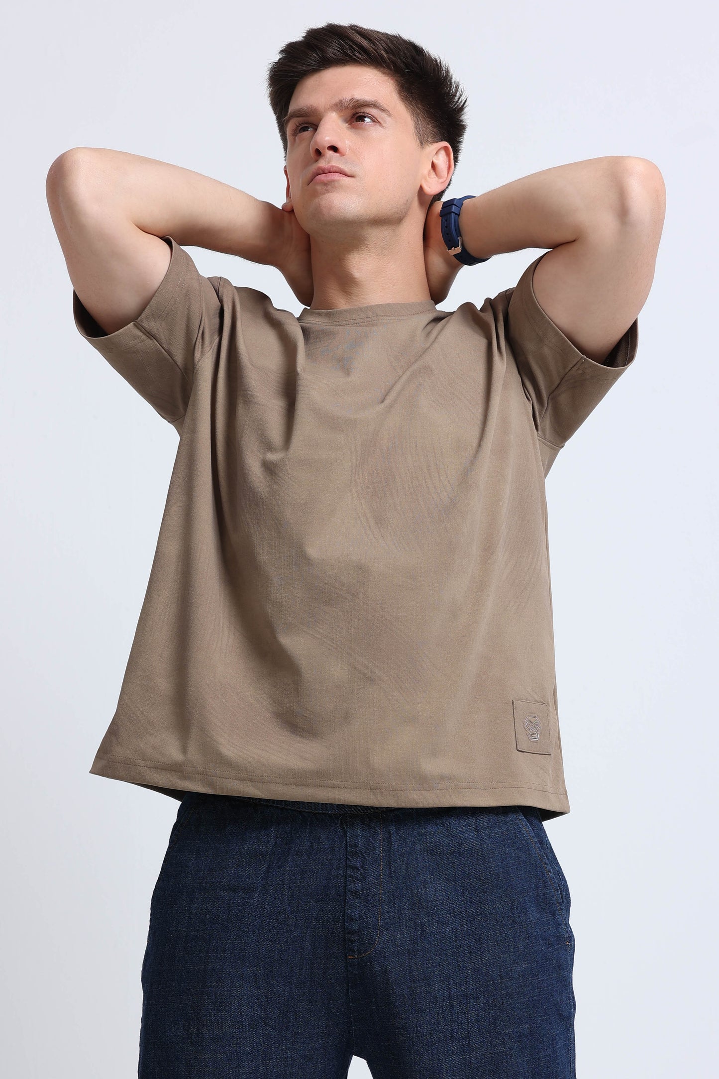 Relaxed Fit Oversized T-Shirt Khaki