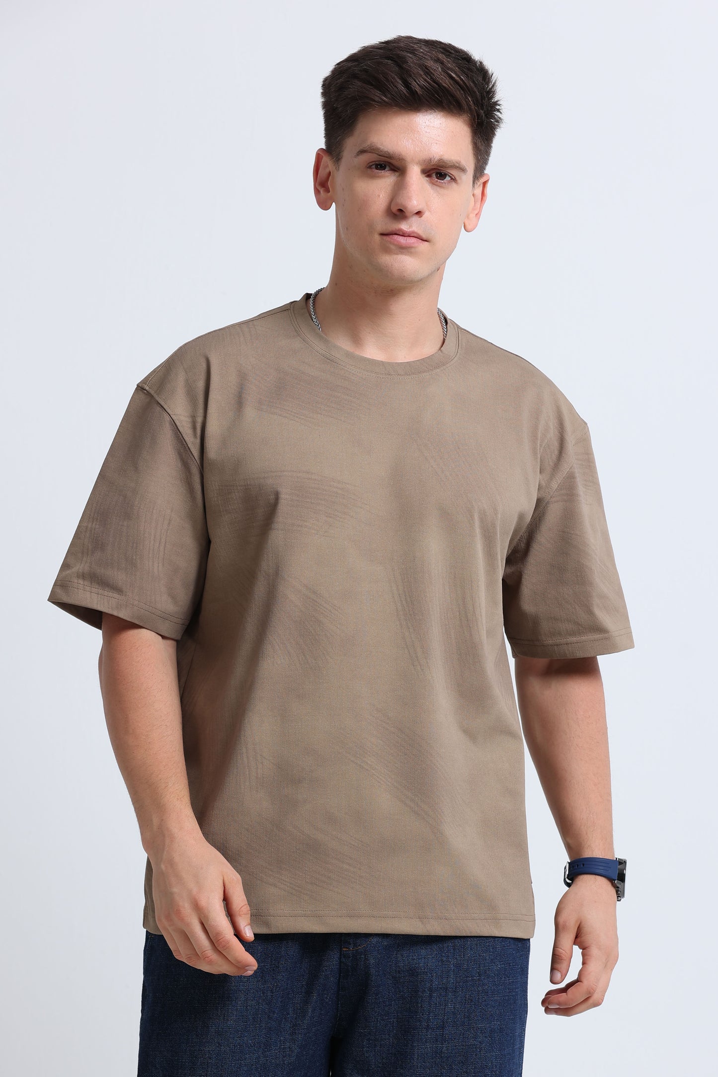 Relaxed Fit Oversized T-Shirt Khaki