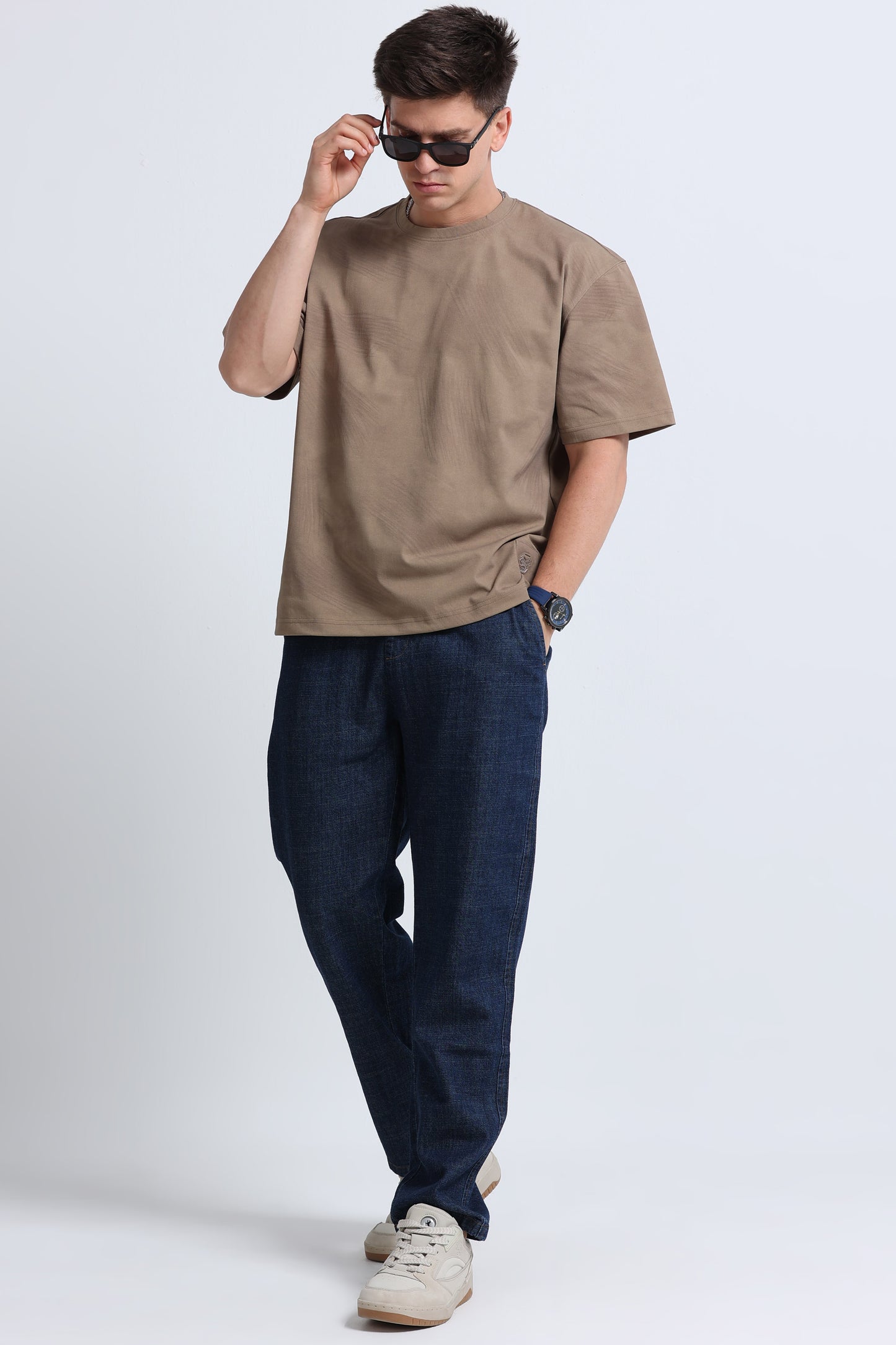 Relaxed Fit Oversized T-Shirt Khaki