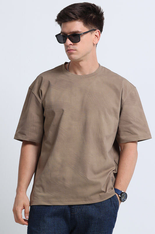 Relaxed Fit Oversized T-Shirt Khaki
