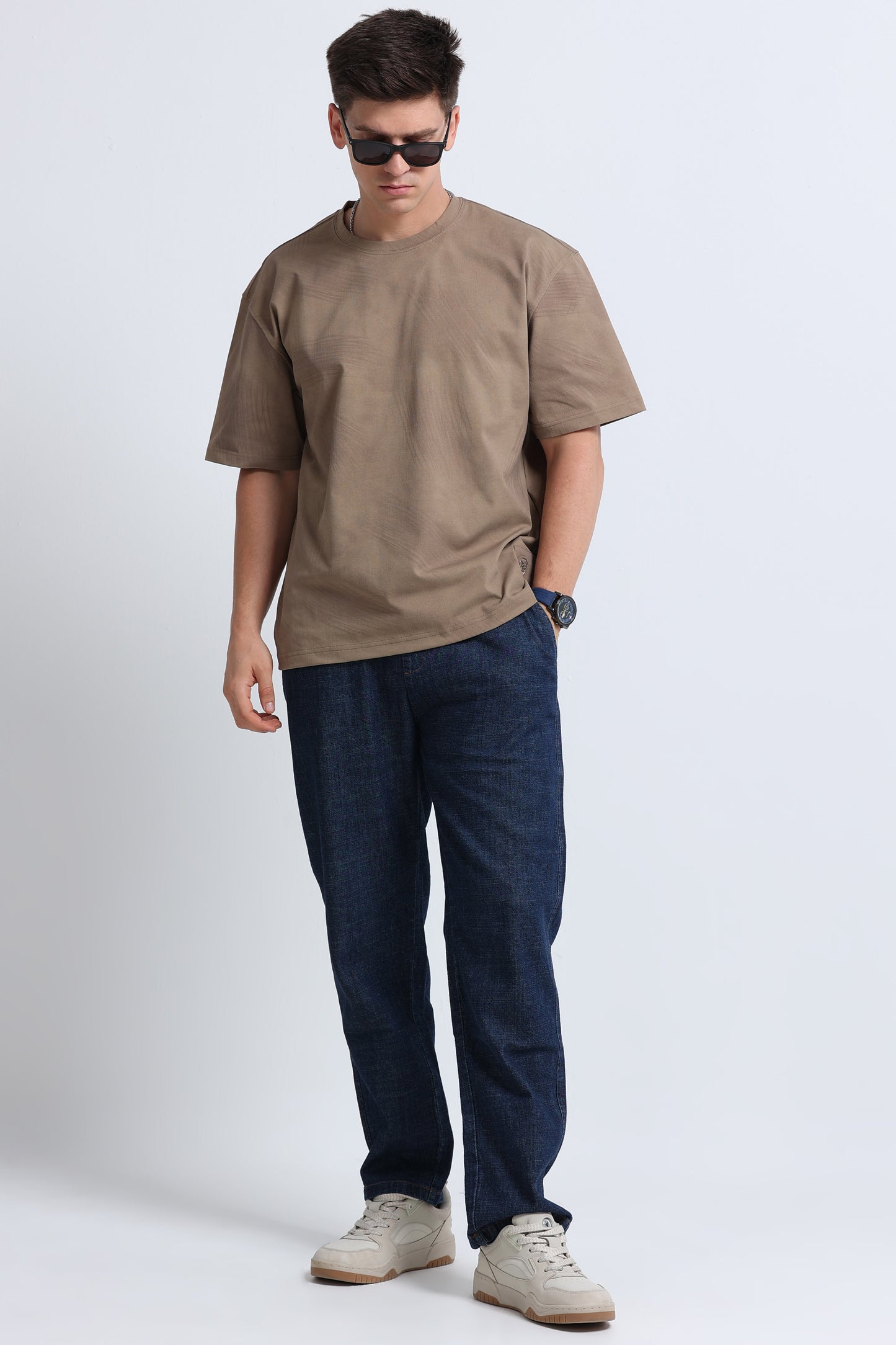 Relaxed Fit Oversized T-Shirt Khaki
