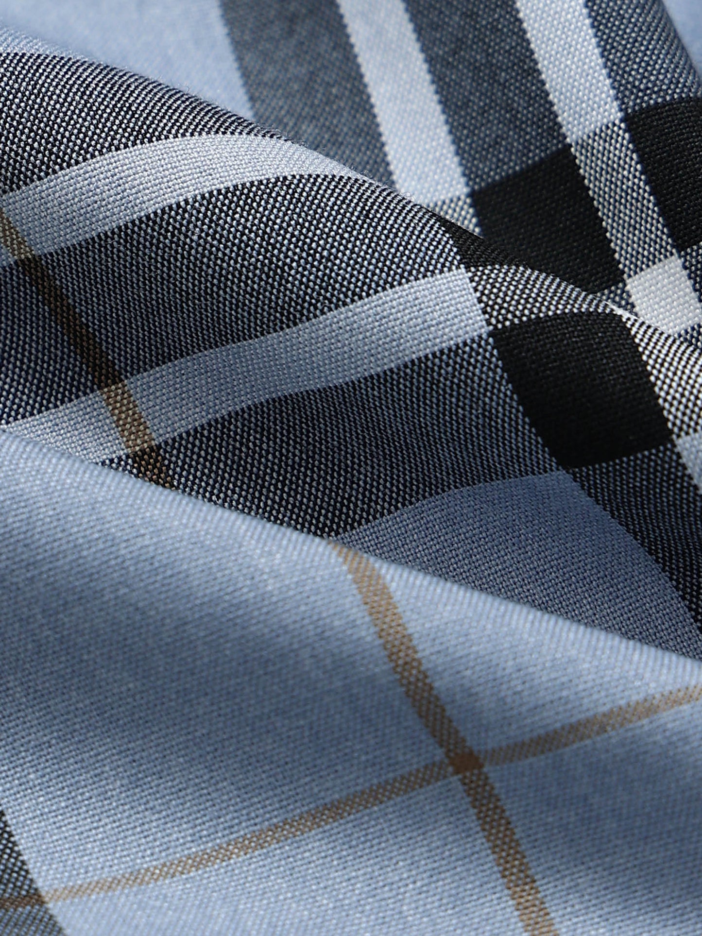 Classic Checked Slim Fit Shirt Blue Black