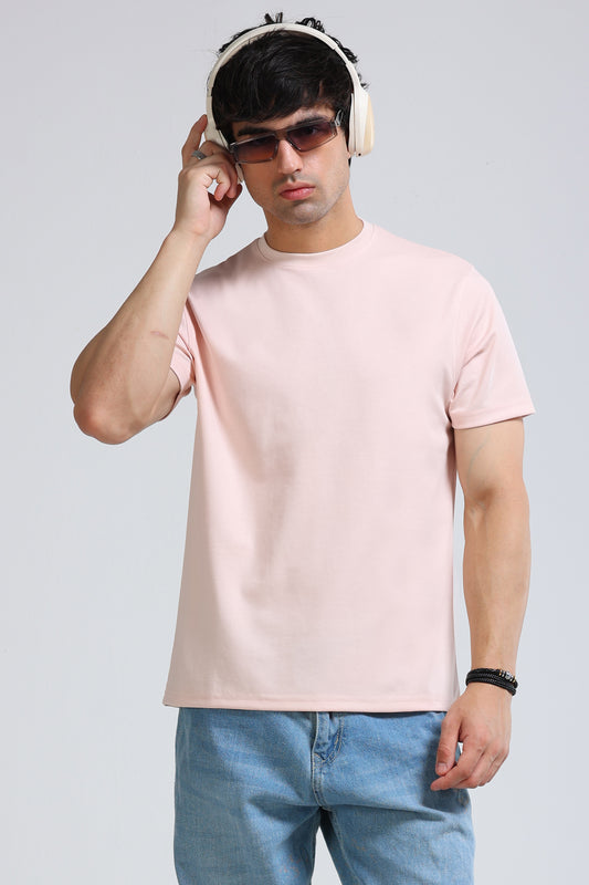 Men's Colour Changing Regular Fit T-Shirt Peach