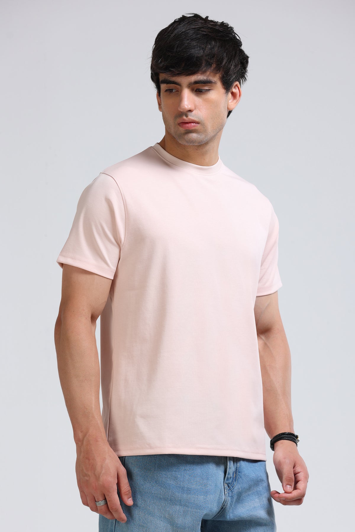 Men's Colour Changing Regular Fit T-Shirt Peach