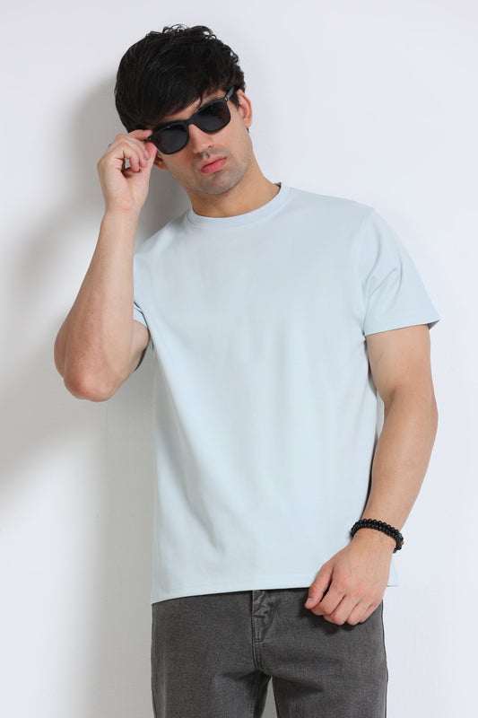 Men's Colour Changing Regular Fit T-Shirt Sky Blue