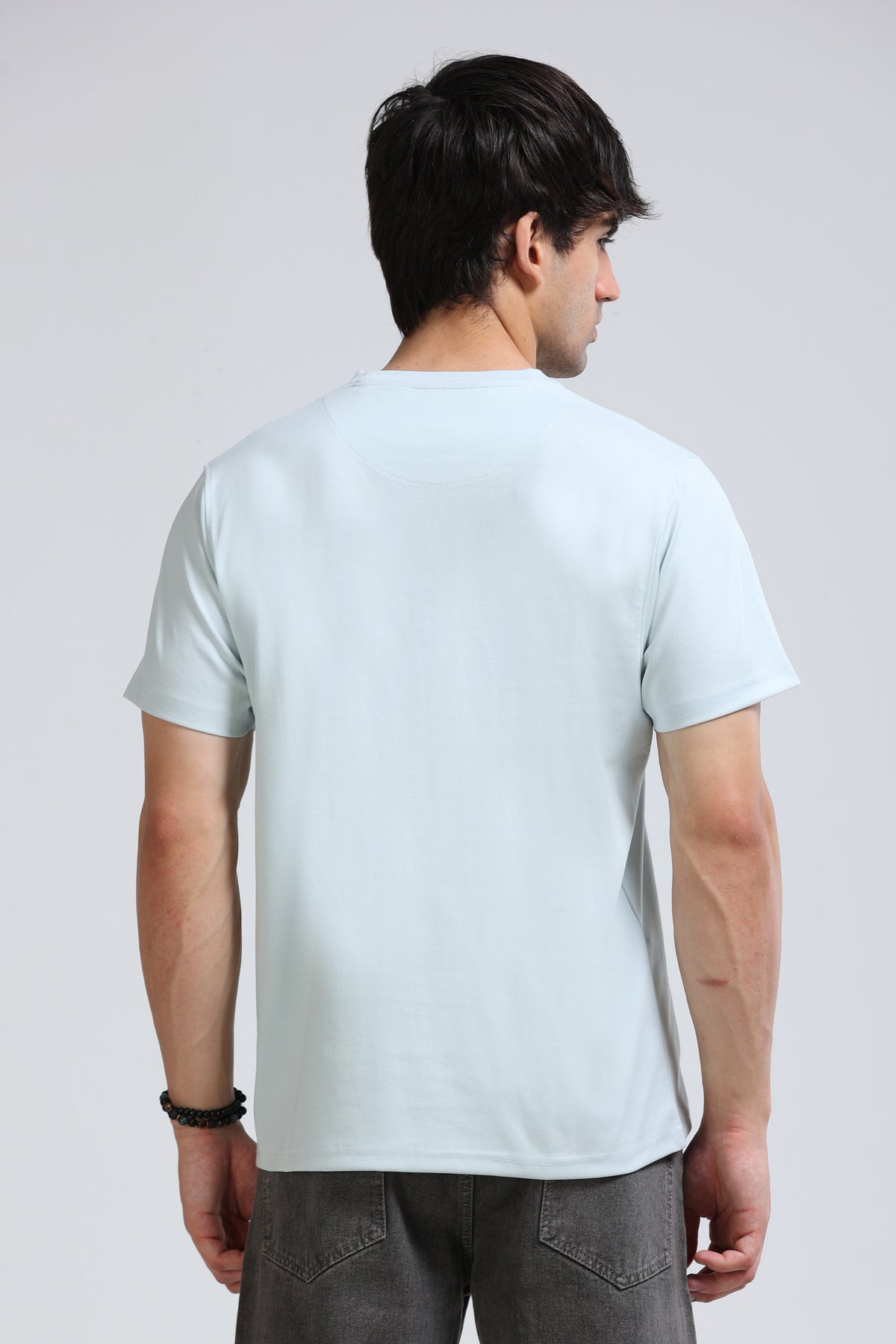 Men's Colour Changing Regular Fit T-Shirt Sky Blue
