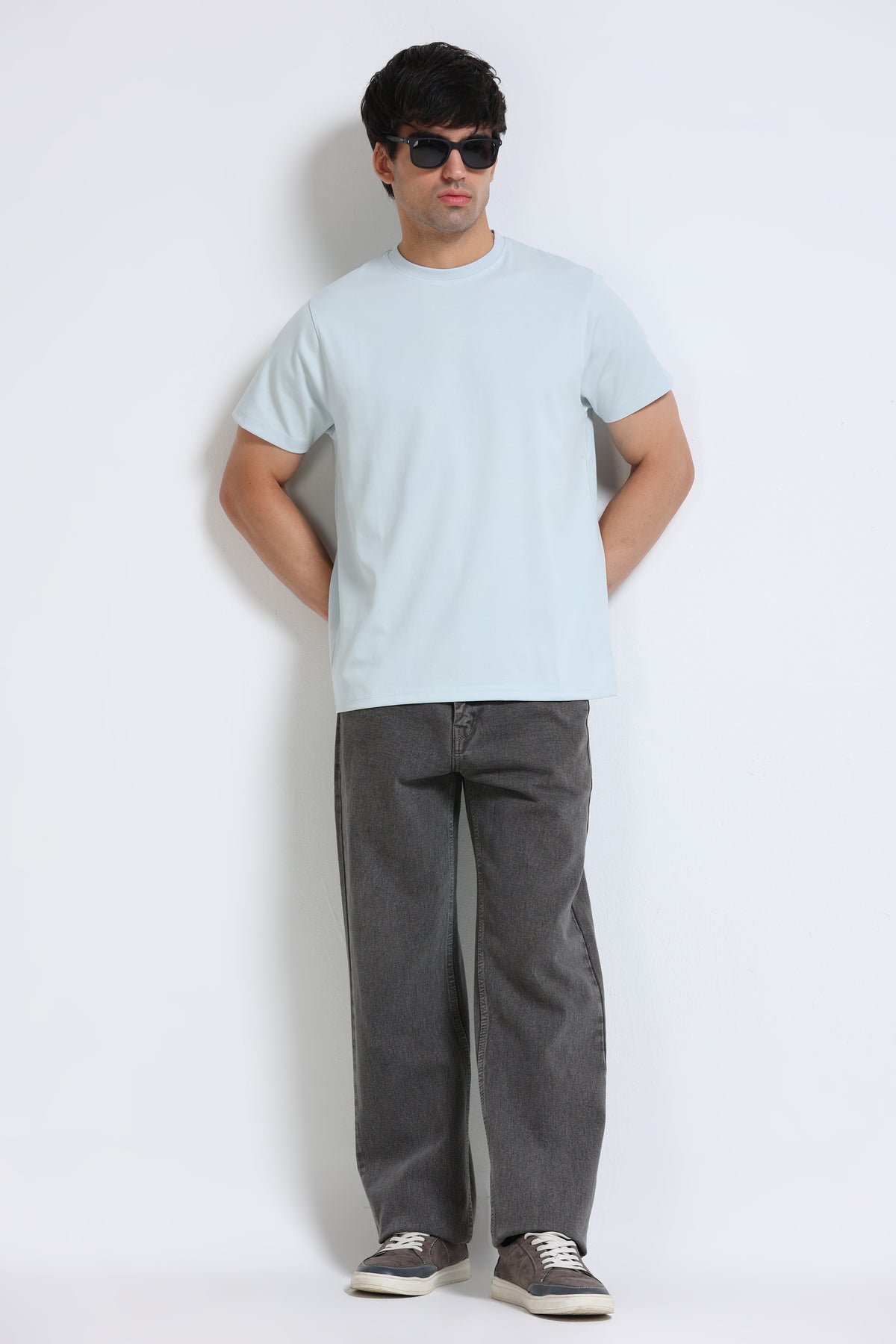 Men's Colour Changing Regular Fit T-Shirt Sky Blue