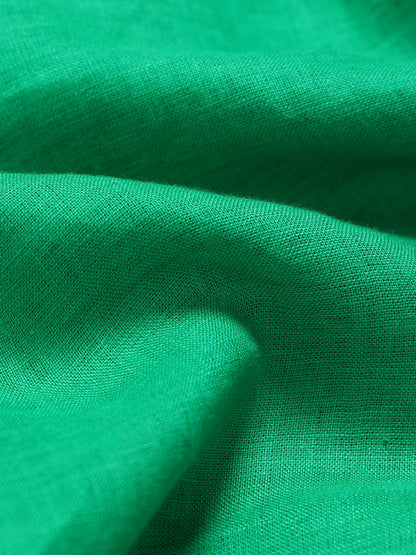 Classic Slim Fit Pure Linen Shirt Lt Green