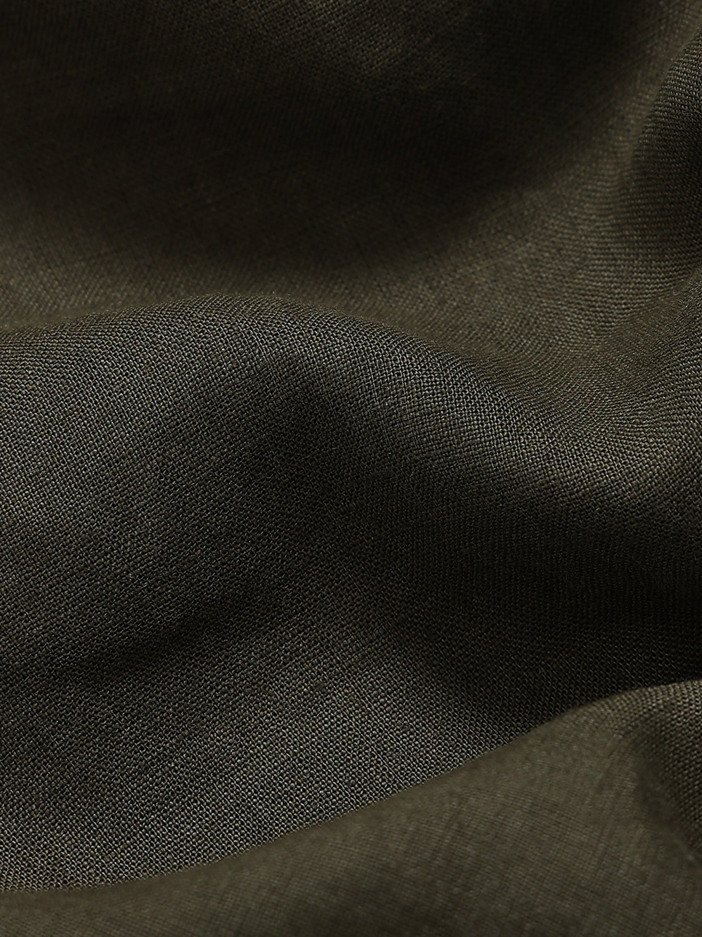 Classic Slim Fit Pure Linen Shirt Green