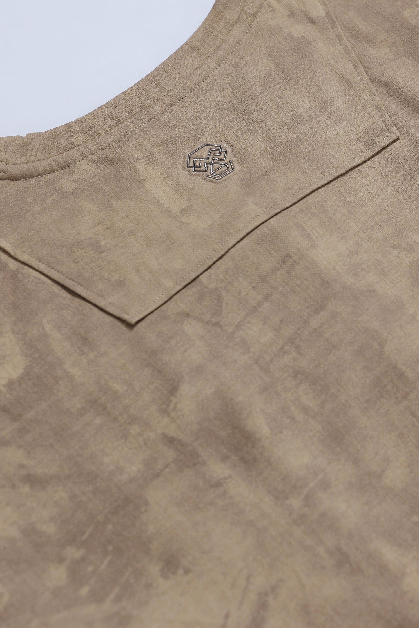 Boxy Fit Oversized Streetwear T-Shirt Beige