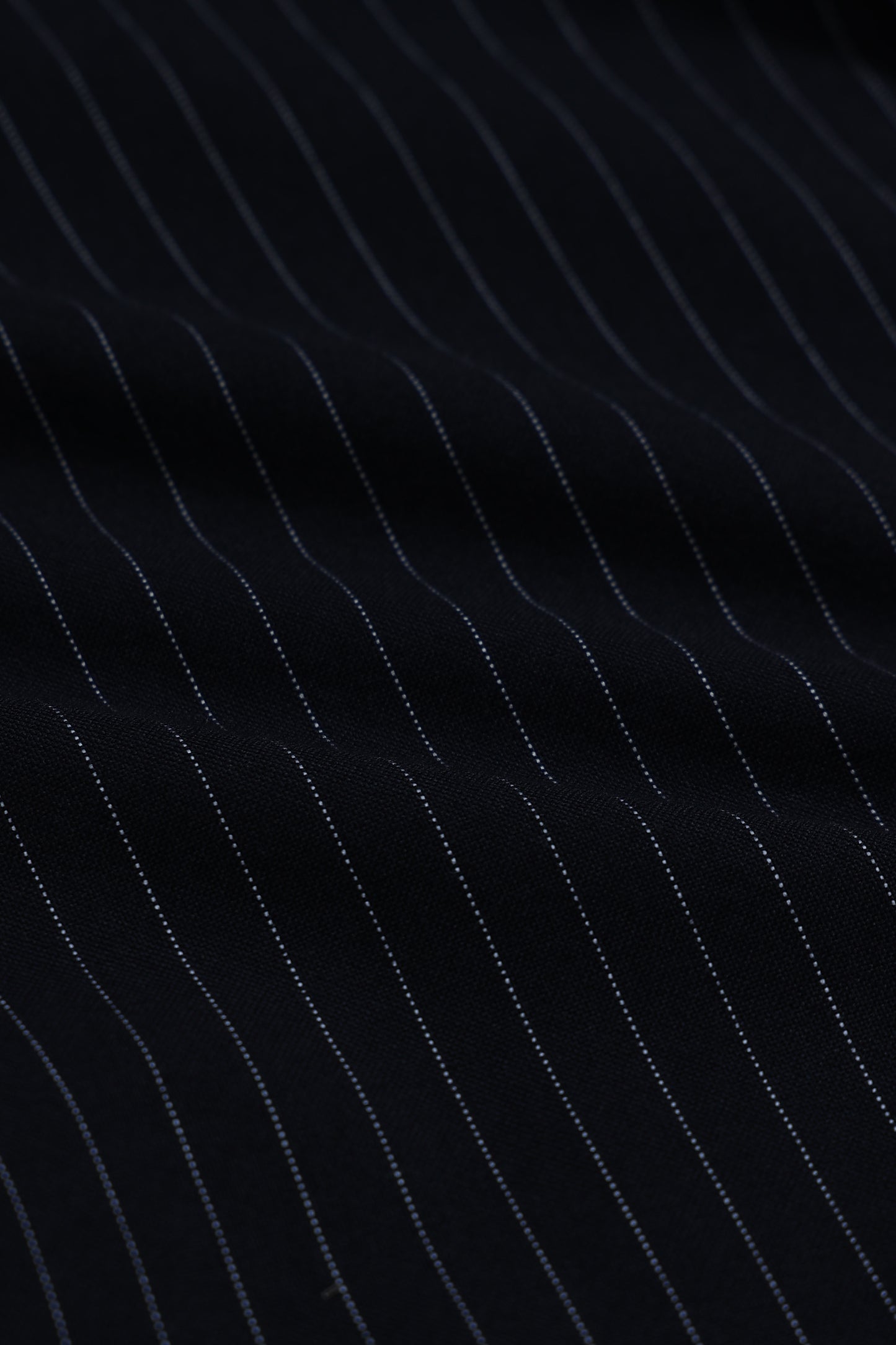 Slim Striped Cotton Oxford Shirt Black
