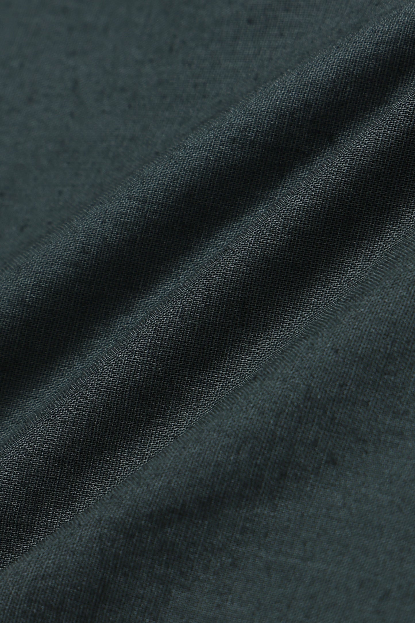 Classic Cotton Linen Button-Down Shirt Green