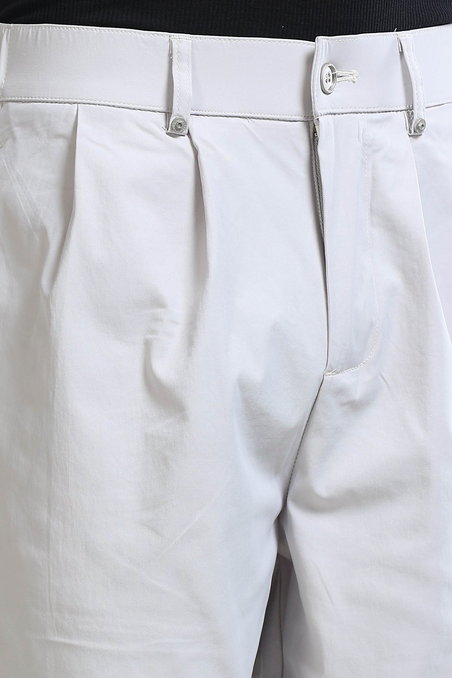 Men's Casual Loose Fit Pants Off White