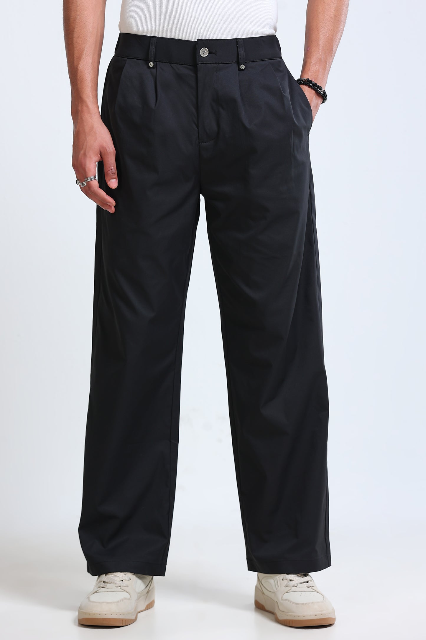 Men's Casual Loose Fit Pants Black