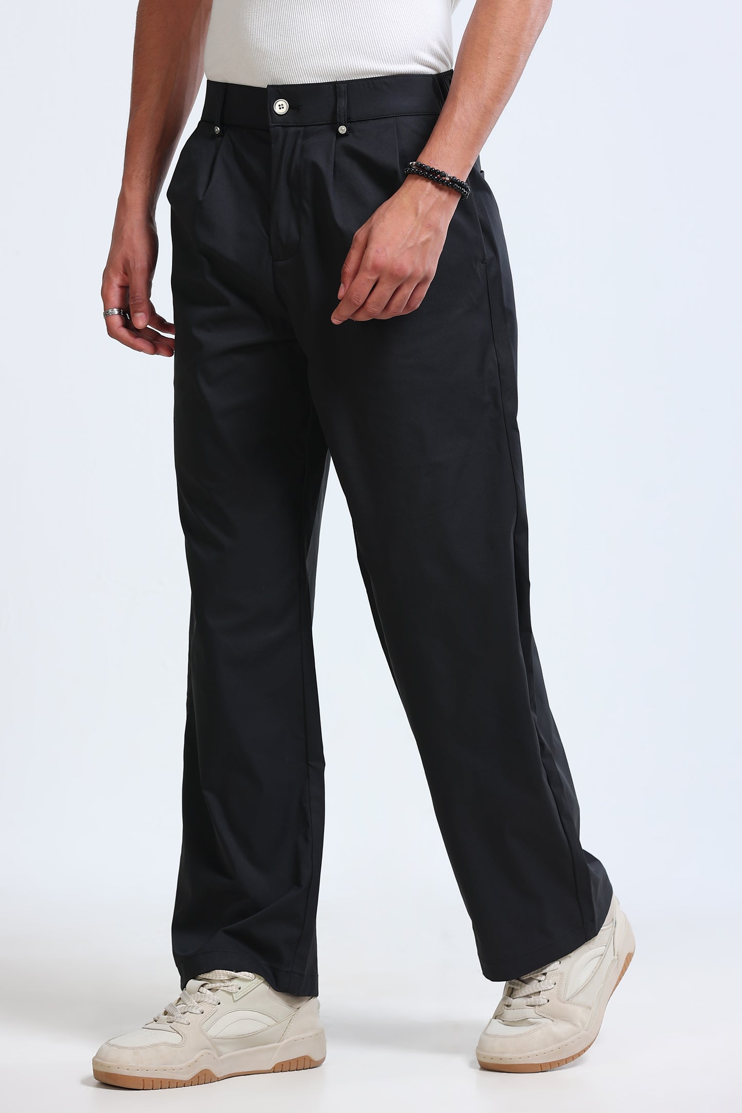 Men's Casual Loose Fit Pants Black