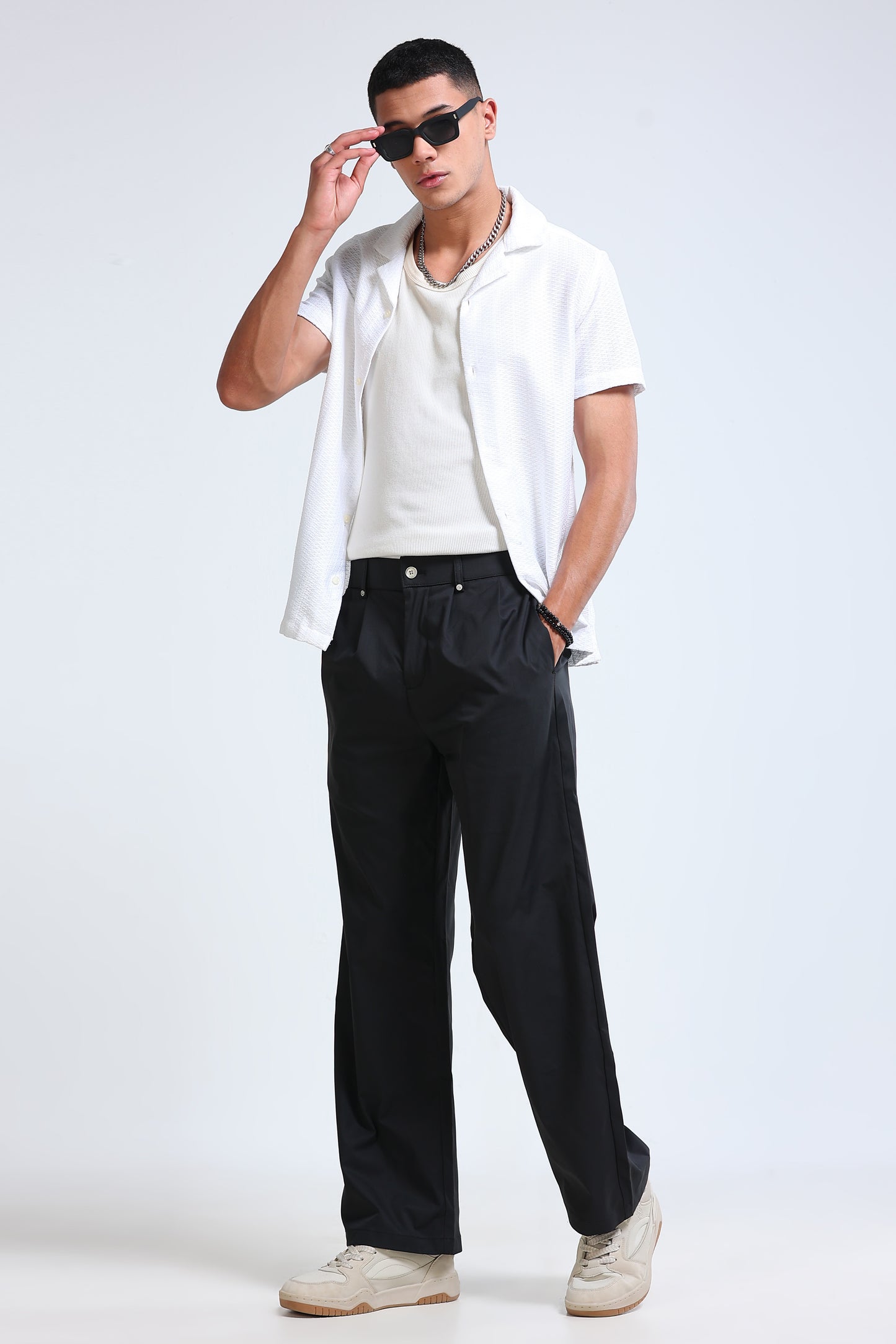 Men's Casual Loose Fit Pants Black
