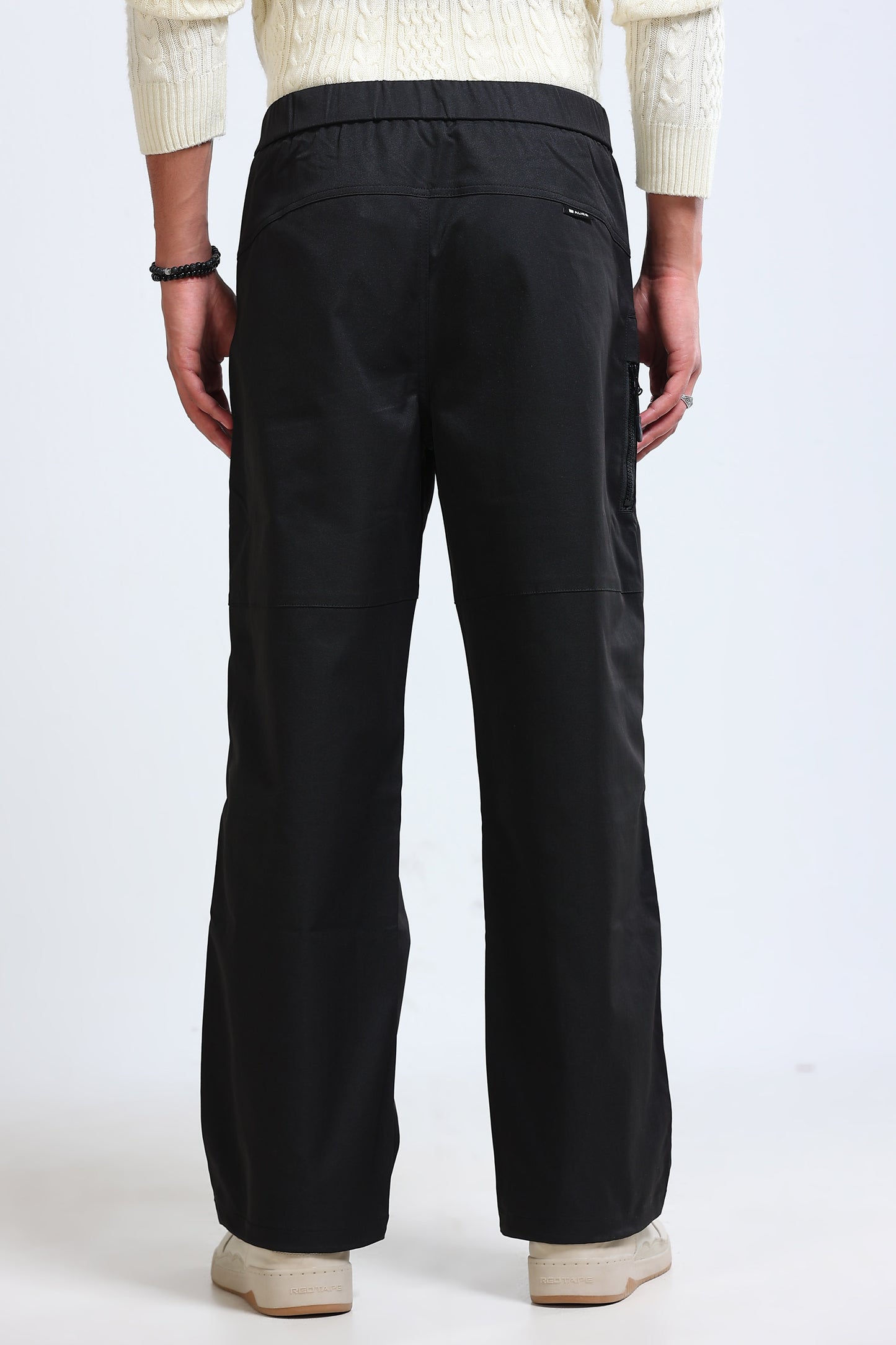 Men's Loose Cargo Pants Black