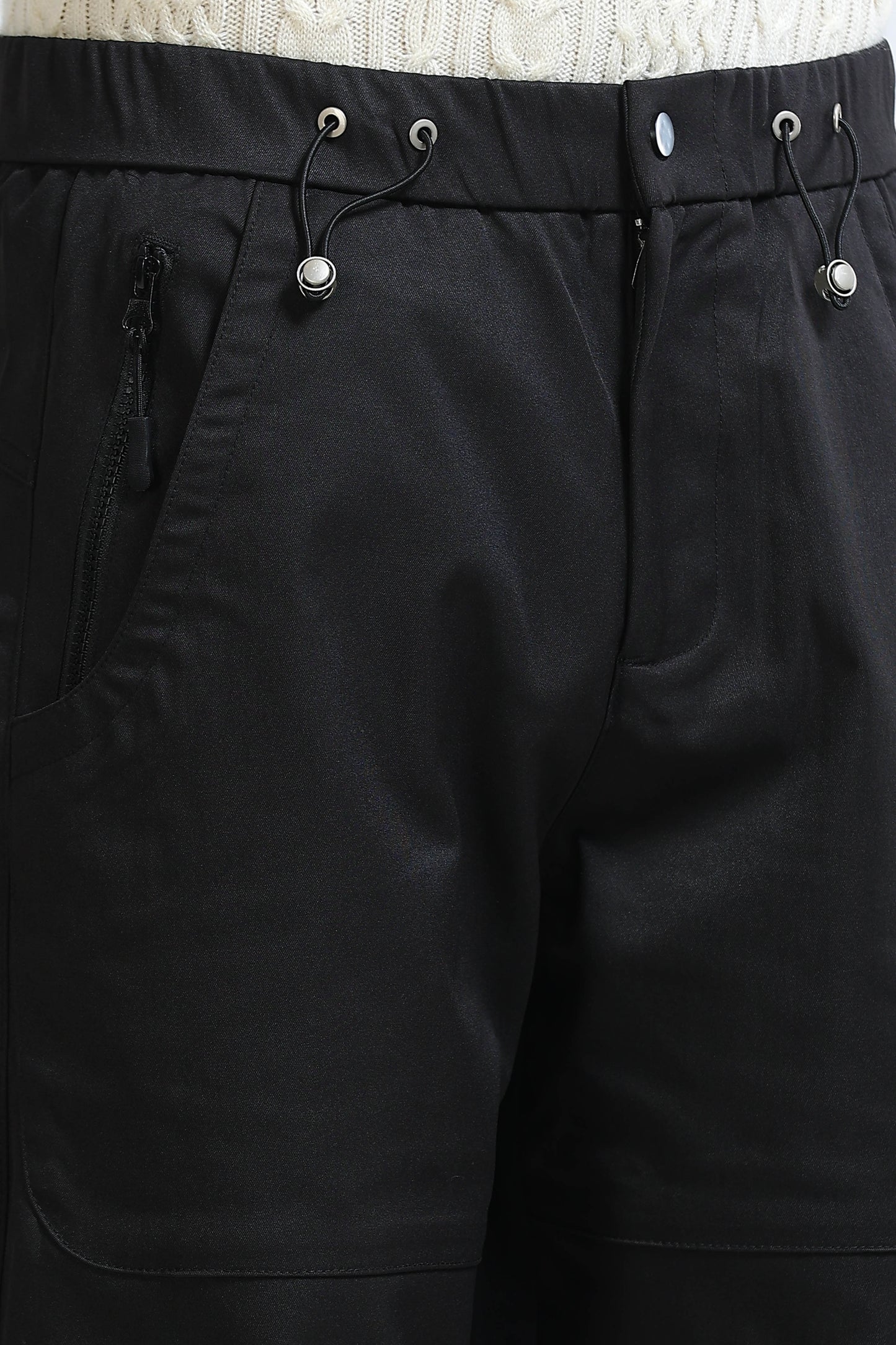 Men's Loose Cargo Pants Black