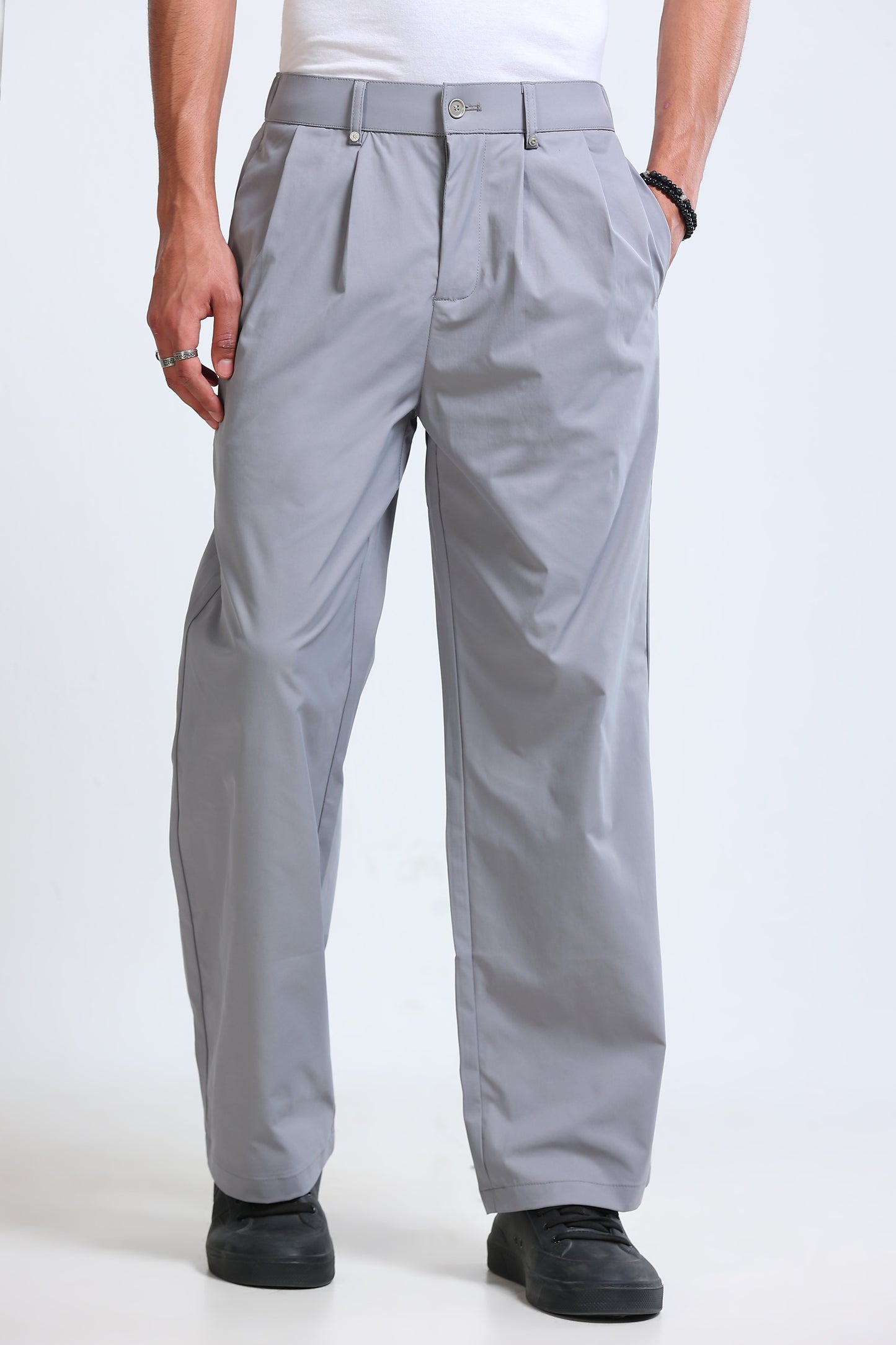 Men's Casual Loose Fit Pants Grey