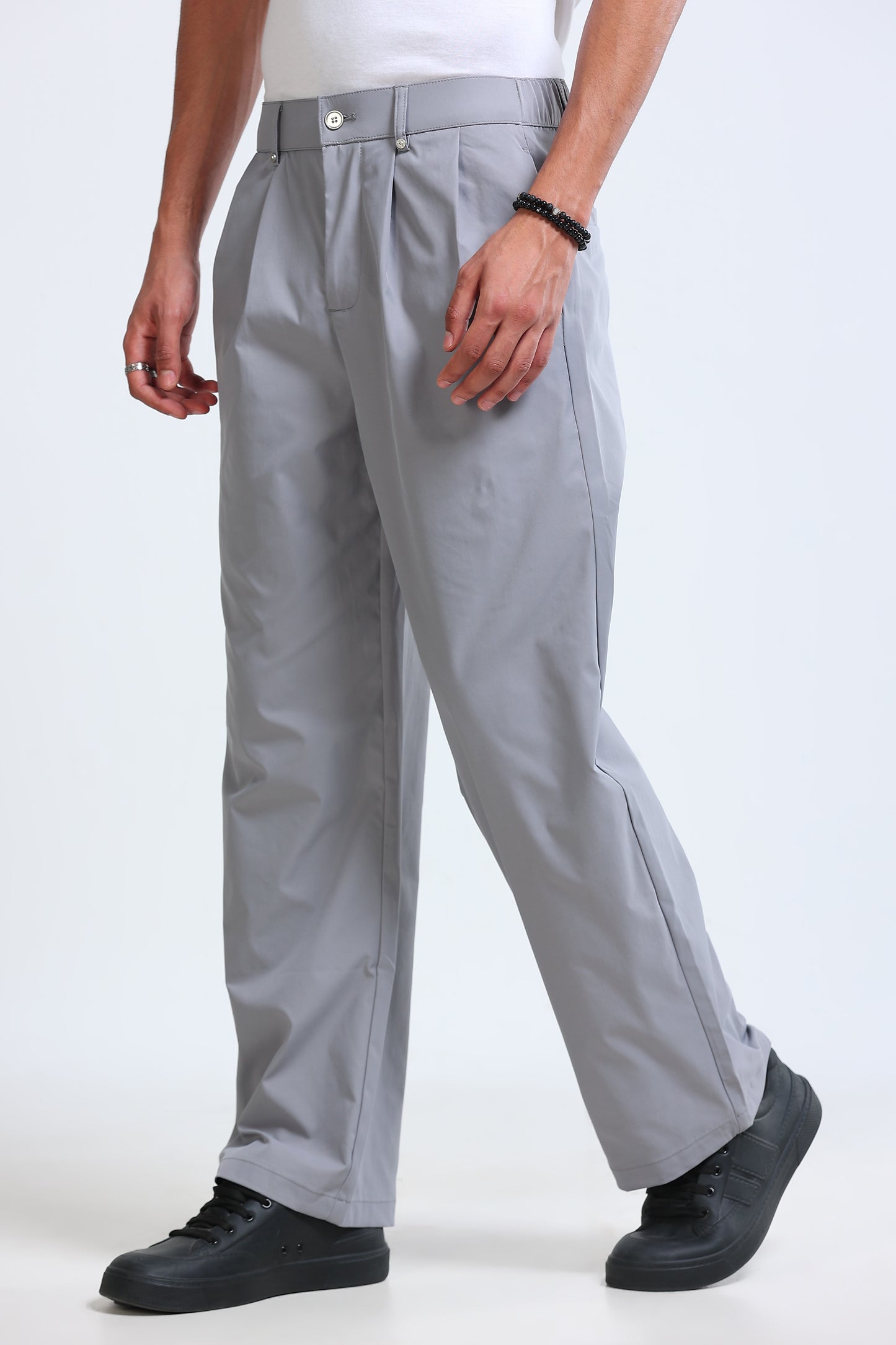 Men's Casual Loose Fit Pants Grey