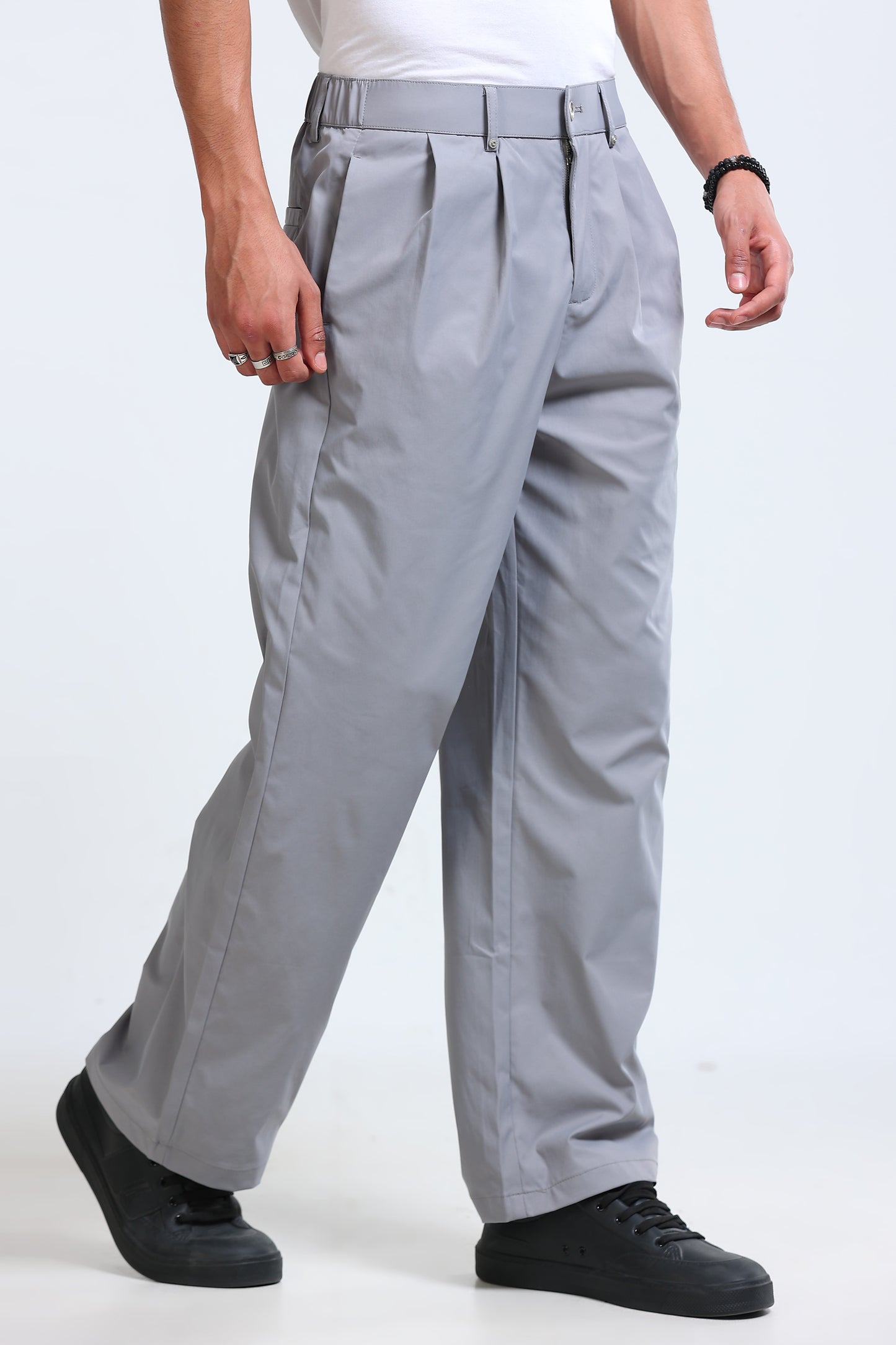 Men's Casual Loose Fit Pants Grey