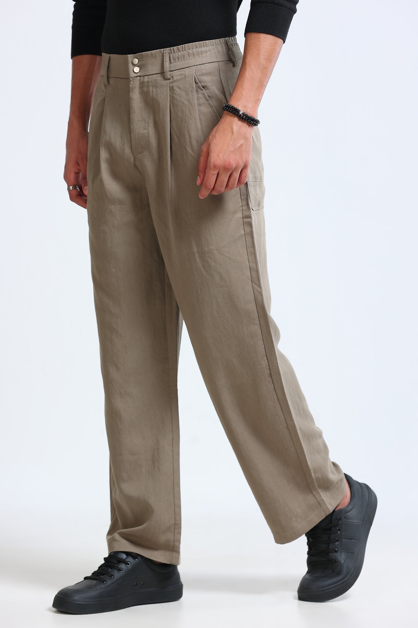 Men's Everyday Loose Fit Trousers Olive
