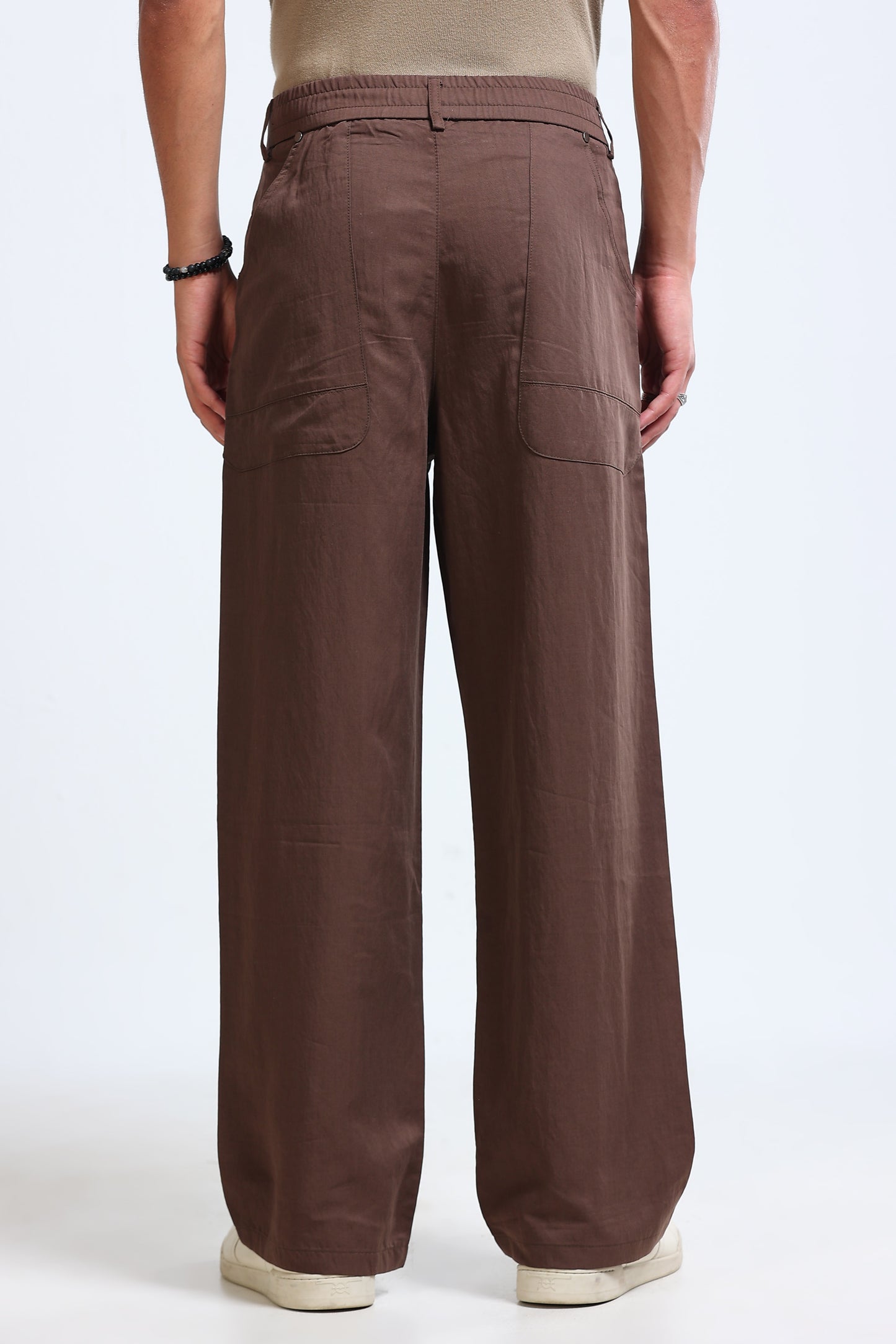 Men's Everyday Loose Fit Trousers Brown
