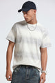 Minimal Textured Crew Neck Lt Grey T-Shirt